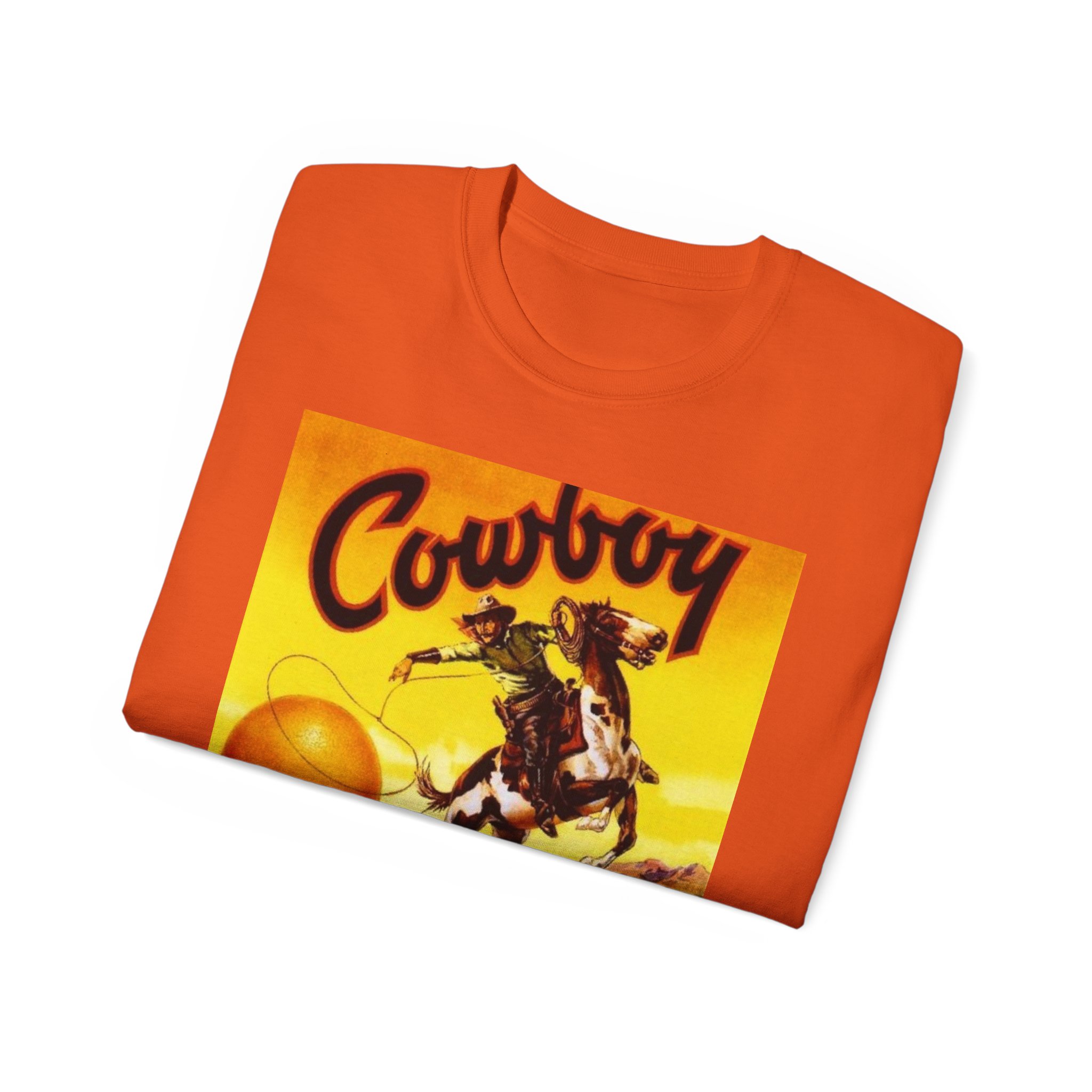 Cowboy Vintage Crate Label Unisex Ultra Cotton Tee - Image 24