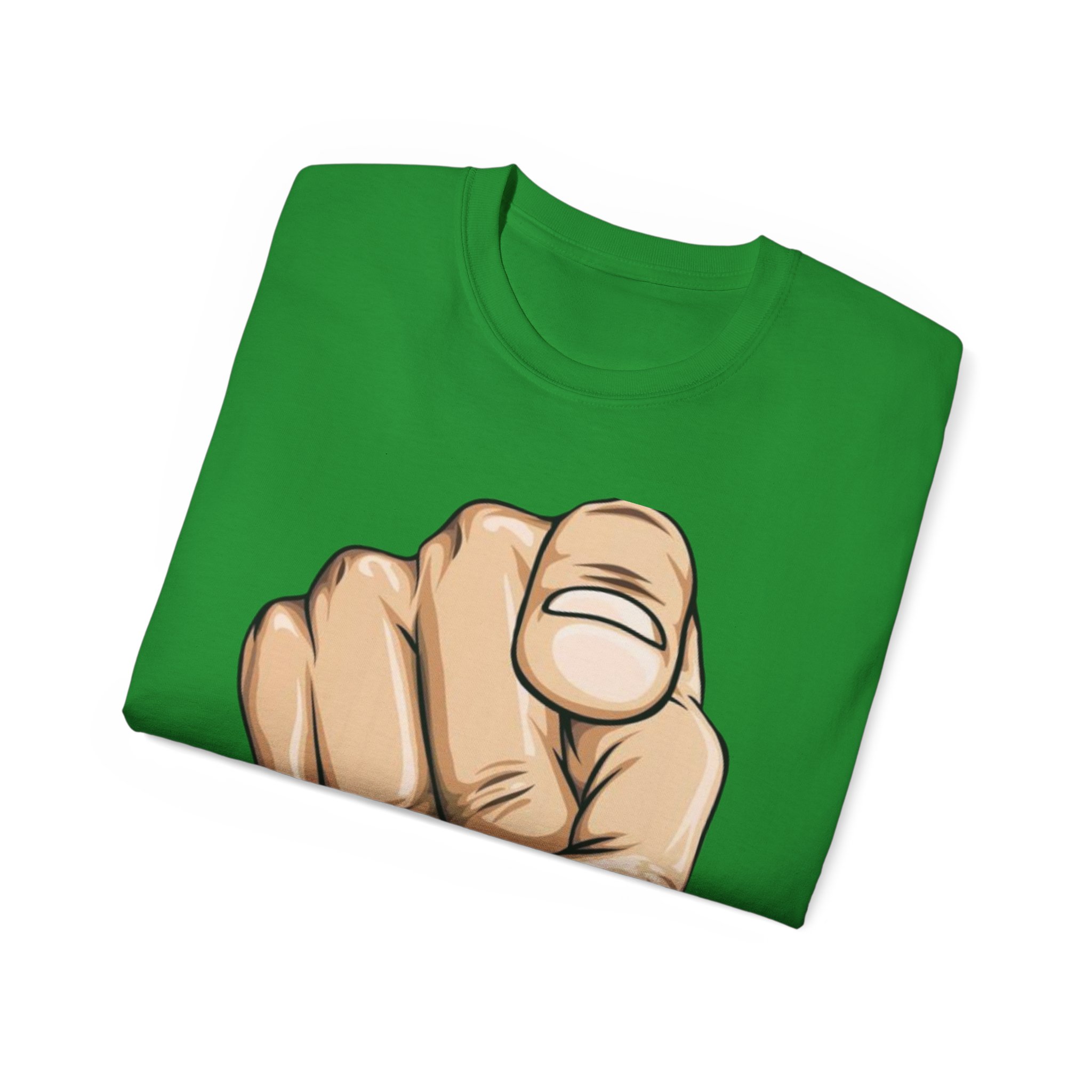 Pointing Finger Unisex Ultra Cotton Tee - Image 36