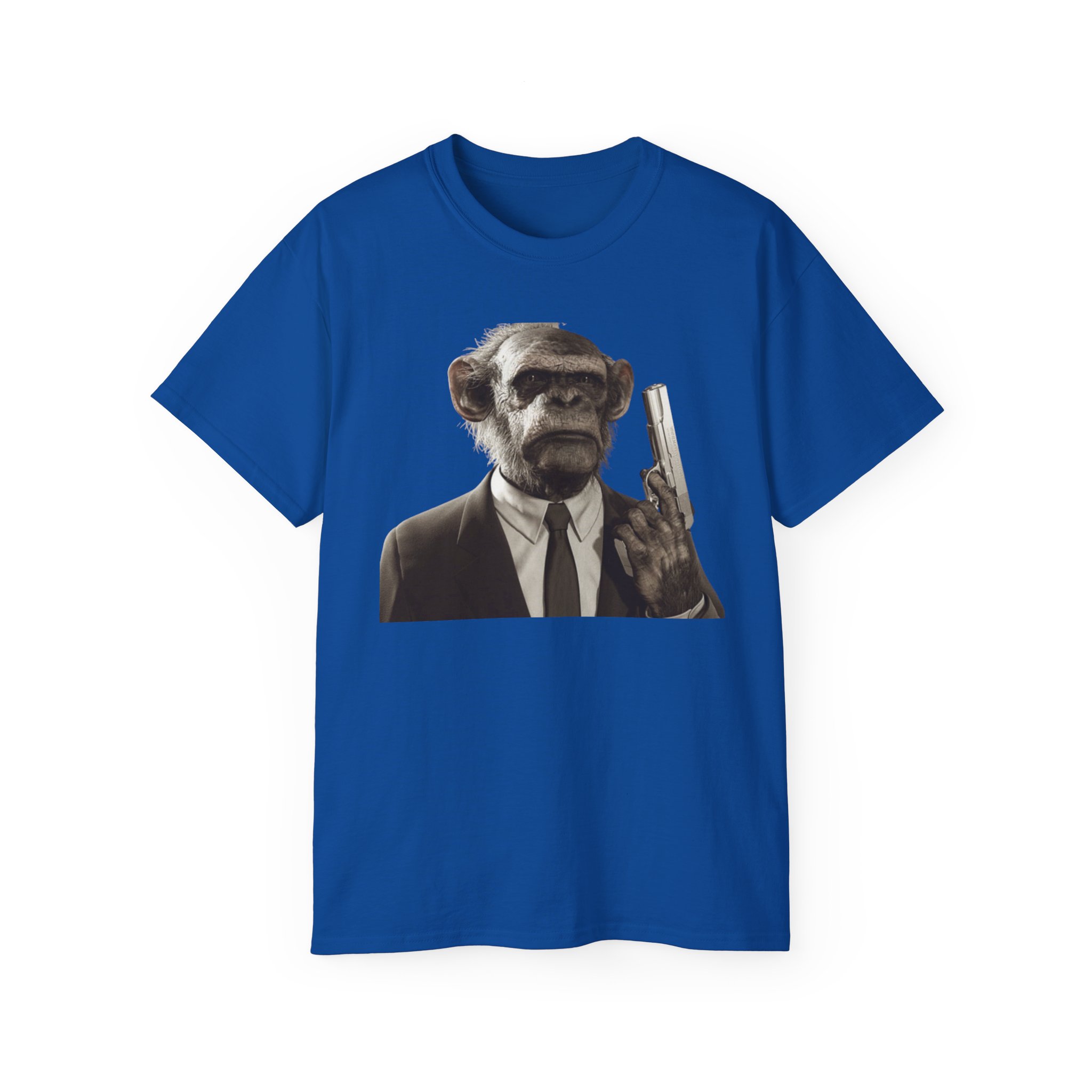 Monkey Cop - -Make My Day Unisex Ultra Cotton Tee - Image 45