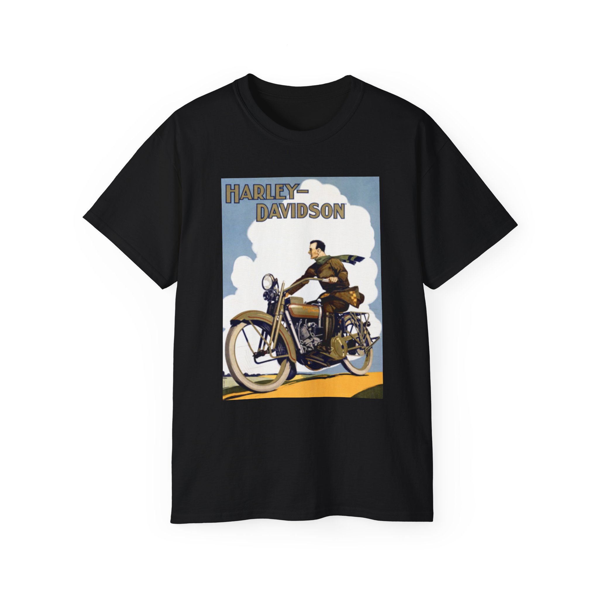 Harley Davidson Graphic Tee, Vintage Motorcycle T-Shirt, Unisex Cotton Top, Biker Gift, Classic Rider Apparel - Image 9