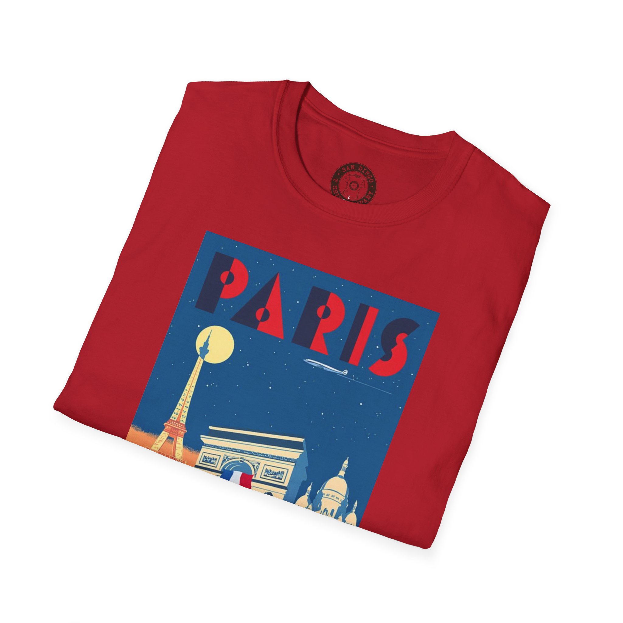 Vintage Paris Travel Poster T-Shirt, Retro Paris Shirt, Travel Gift, Graphic Tee, Unisex Fashion, Parisian Style - Image 52