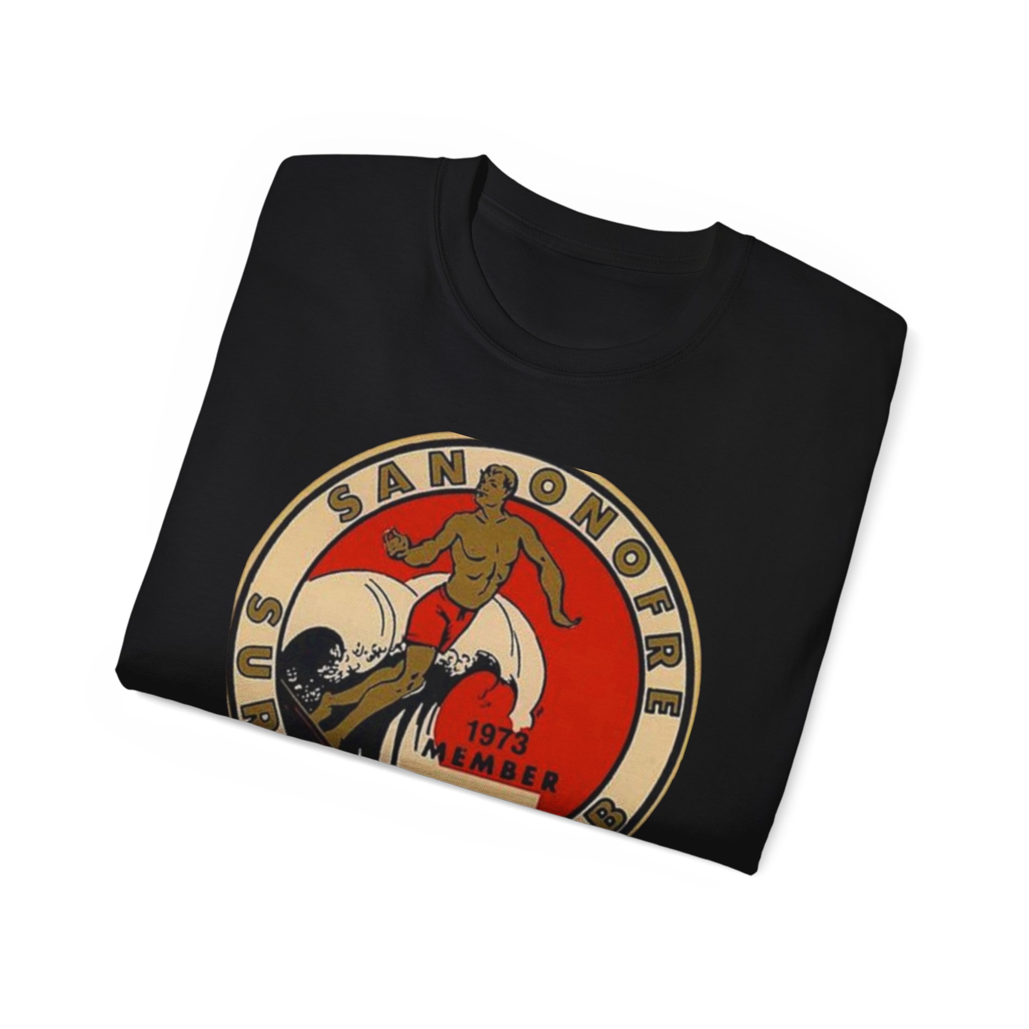 San Onofre, California Surfing Club Unisex Ultra Cotton Tee - Image 12
