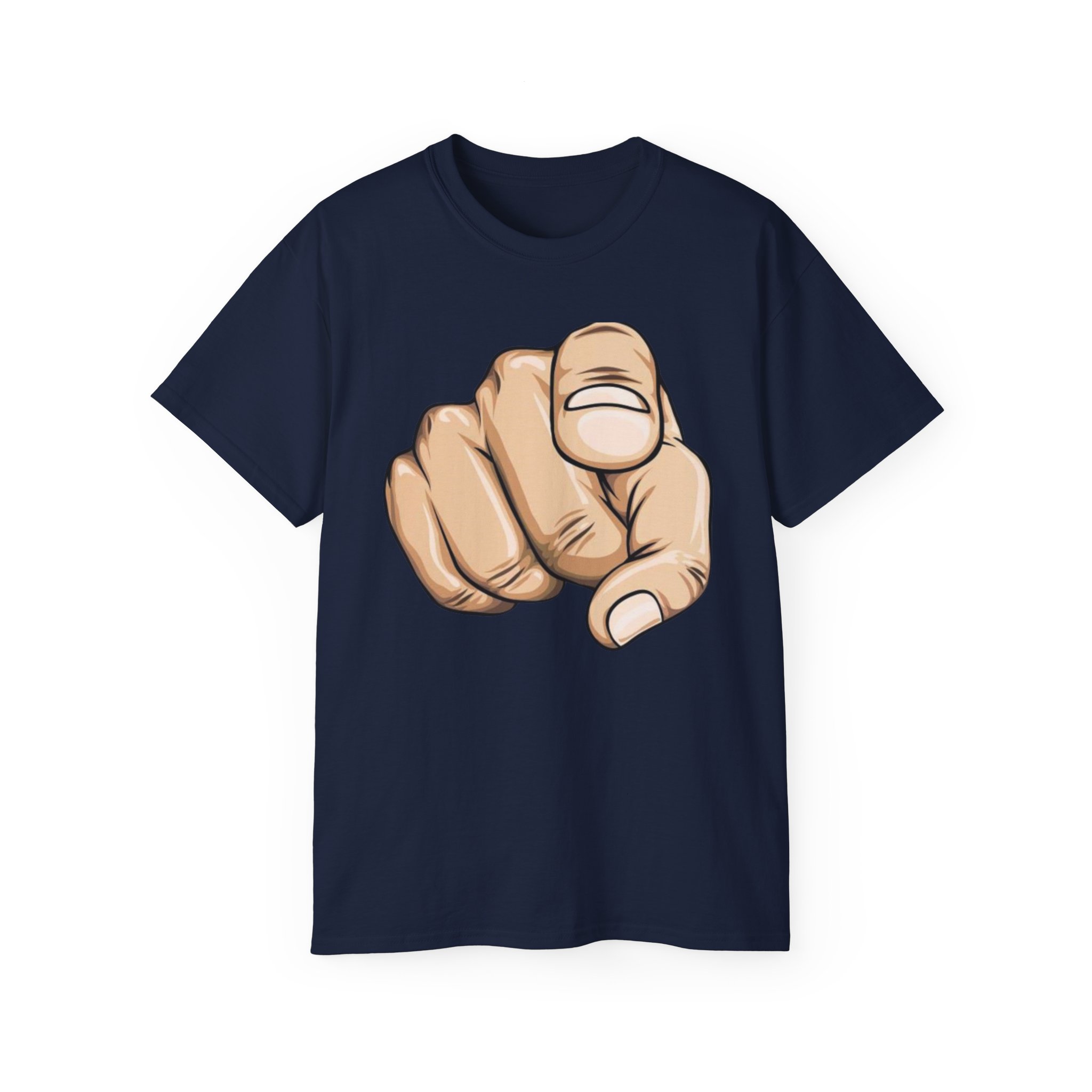 Pointing Finger Unisex Ultra Cotton Tee - Image 49
