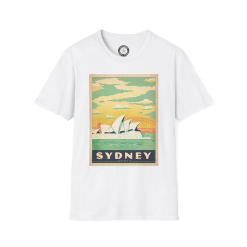 Sydney Australia Vintage Graphic T-Shirt, Unisex Tee, Travel Souvenir Shirt, Casual Wear, Gift for Travelers, Summer Apparel