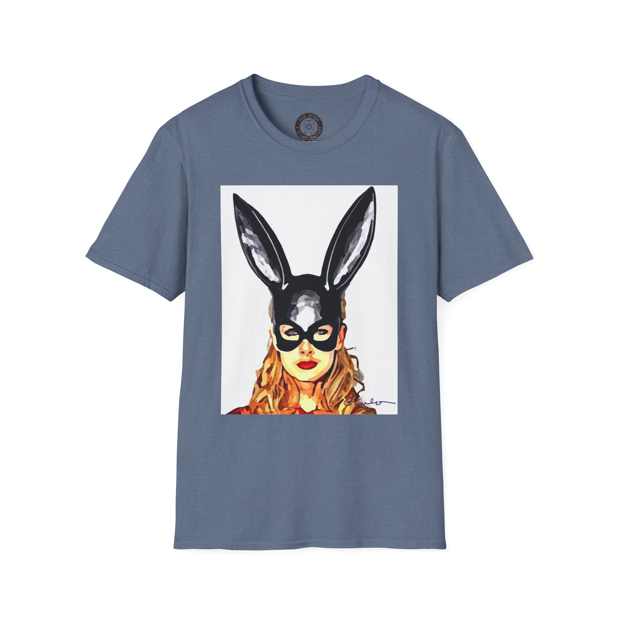 Bunny Mask Unisex T-Shirt, Cute Graphic Tee, Casual Wear, Costume Party Shirt, Trendy Everyday Shirt, Unique Gift Idea - Image 25