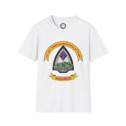 1st Light Armored Reconnaissance, 1st LAR, Military Appreciation Tee, Highlanders Shirt, Armored Reconnaissance Gift, Casual Wear, Veteran's Day Apparel