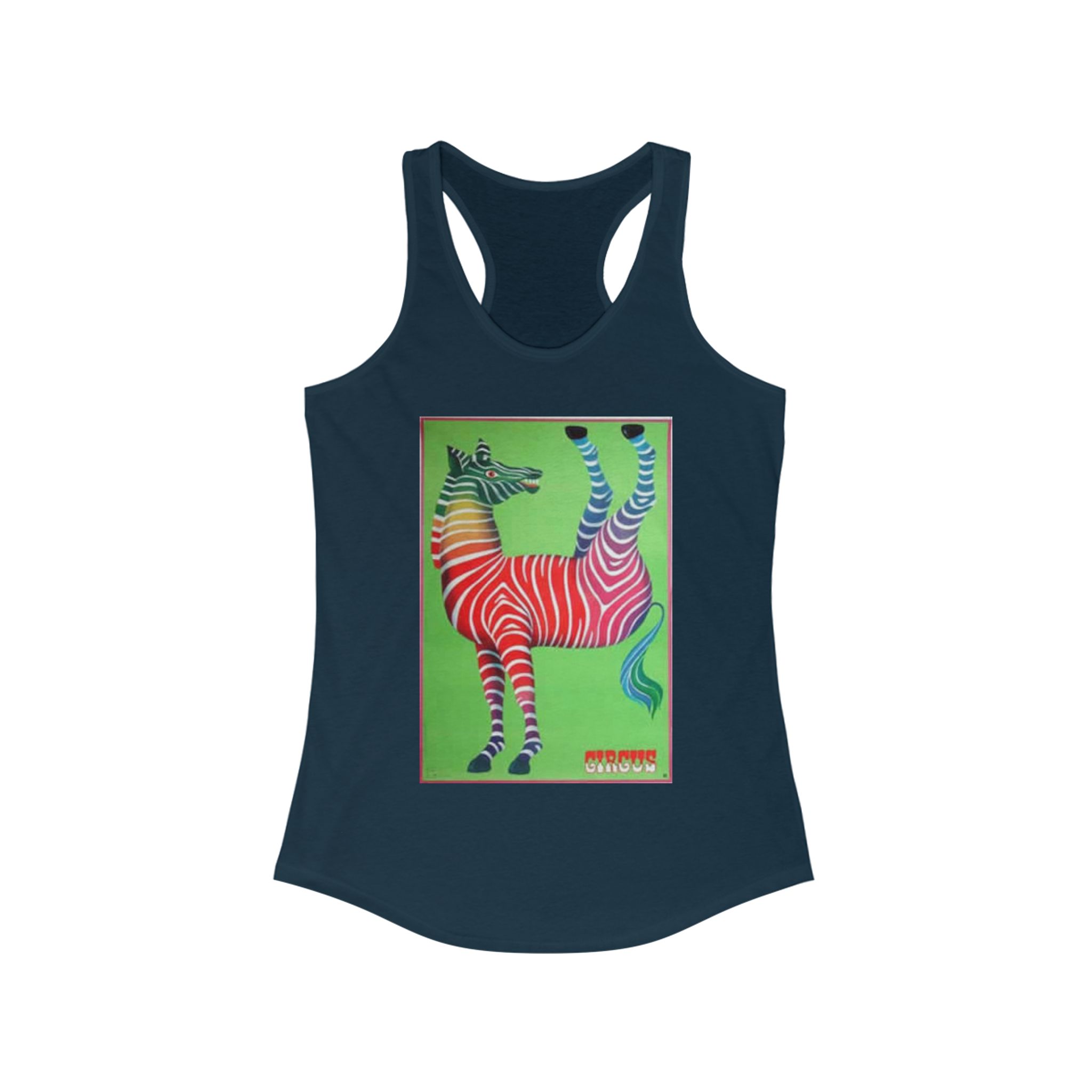 Colorful Zebra Tank - Wacky Summer Top, Women’s Activewear, Vibrant Workout Tee, Unique Gift, Casual Summer Style - Image 23
