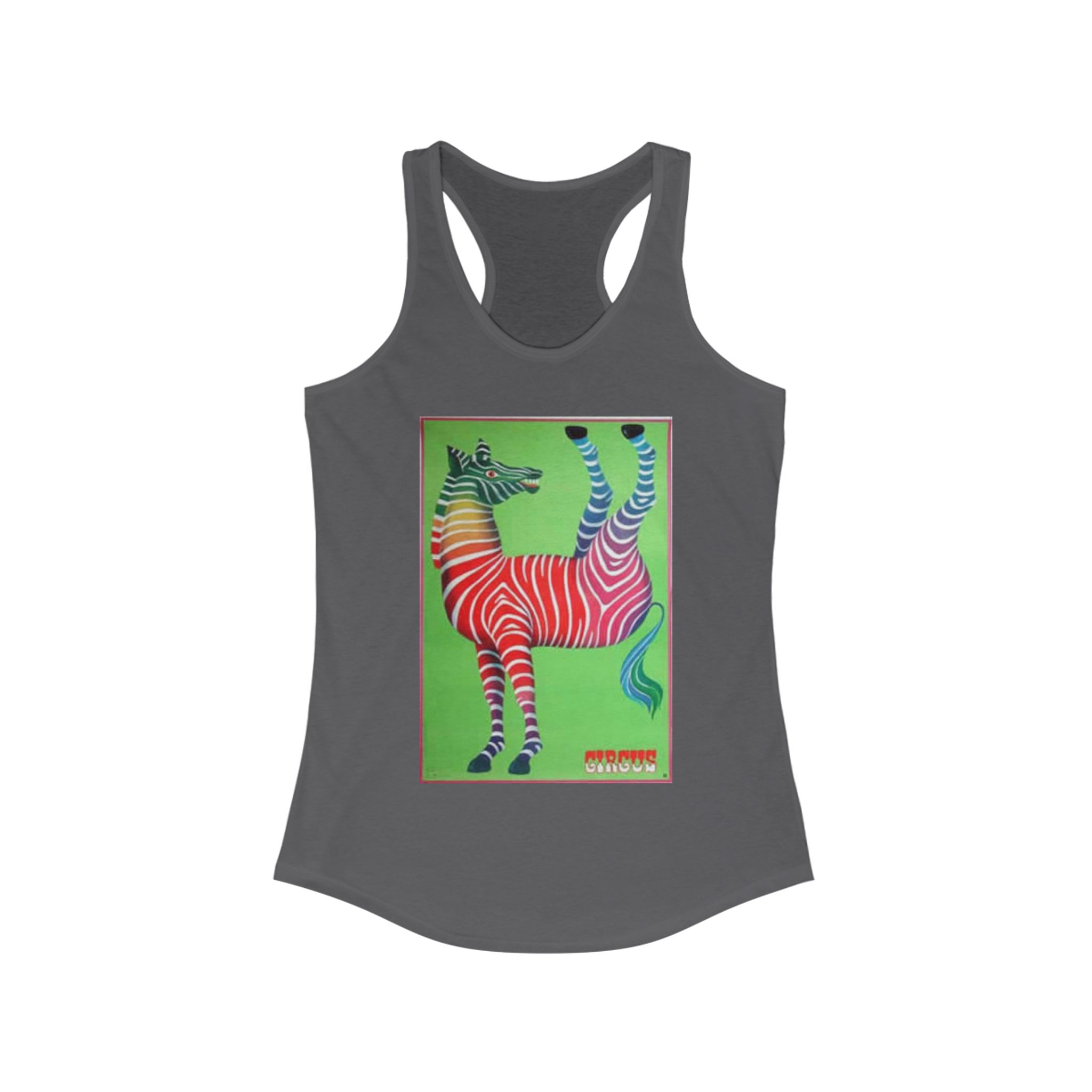 Colorful Zebra Tank - Wacky Summer Top, Women’s Activewear, Vibrant Workout Tee, Unique Gift, Casual Summer Style - Image 25