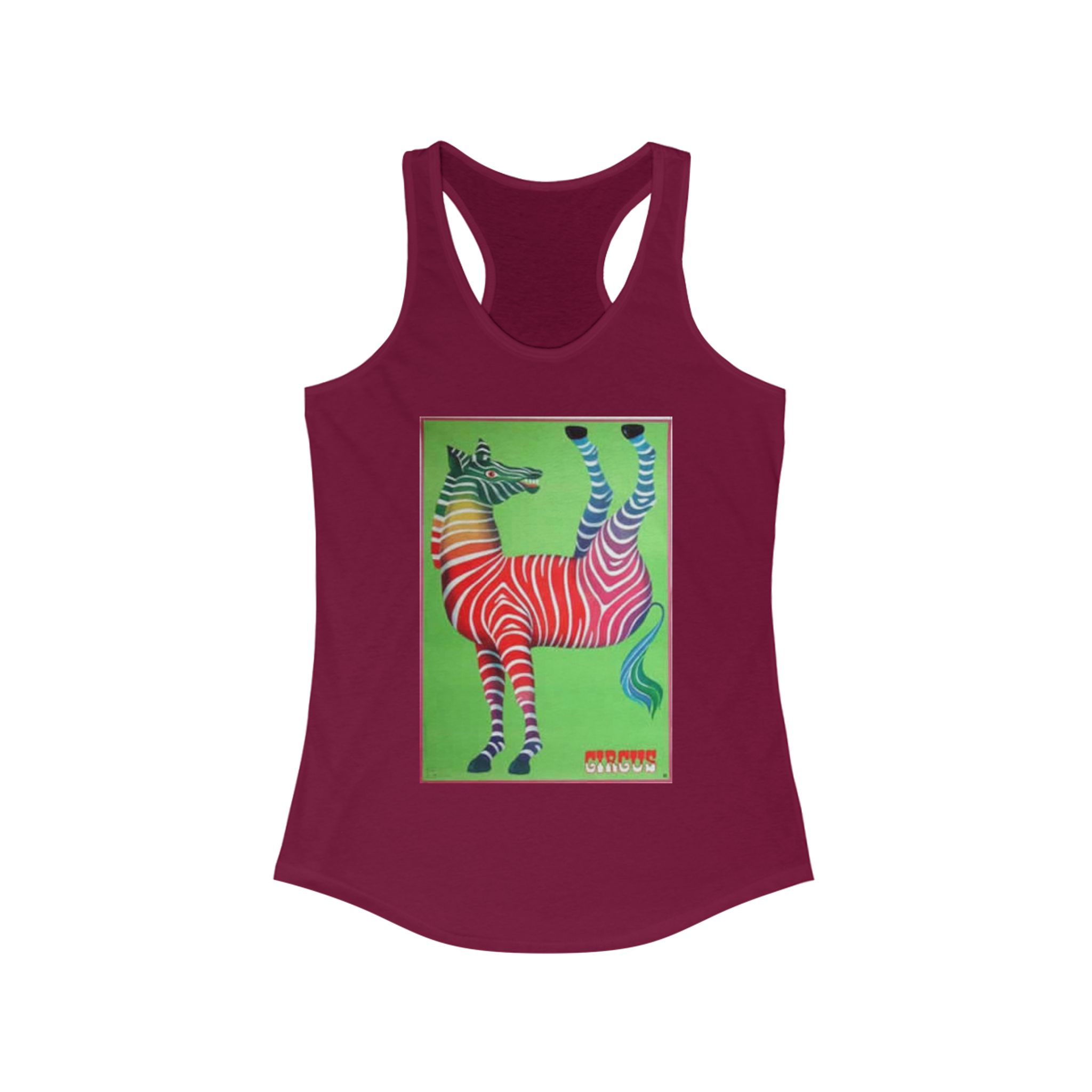 Colorful Zebra Tank - Wacky Summer Top, Women’s Activewear, Vibrant Workout Tee, Unique Gift, Casual Summer Style - Image 31