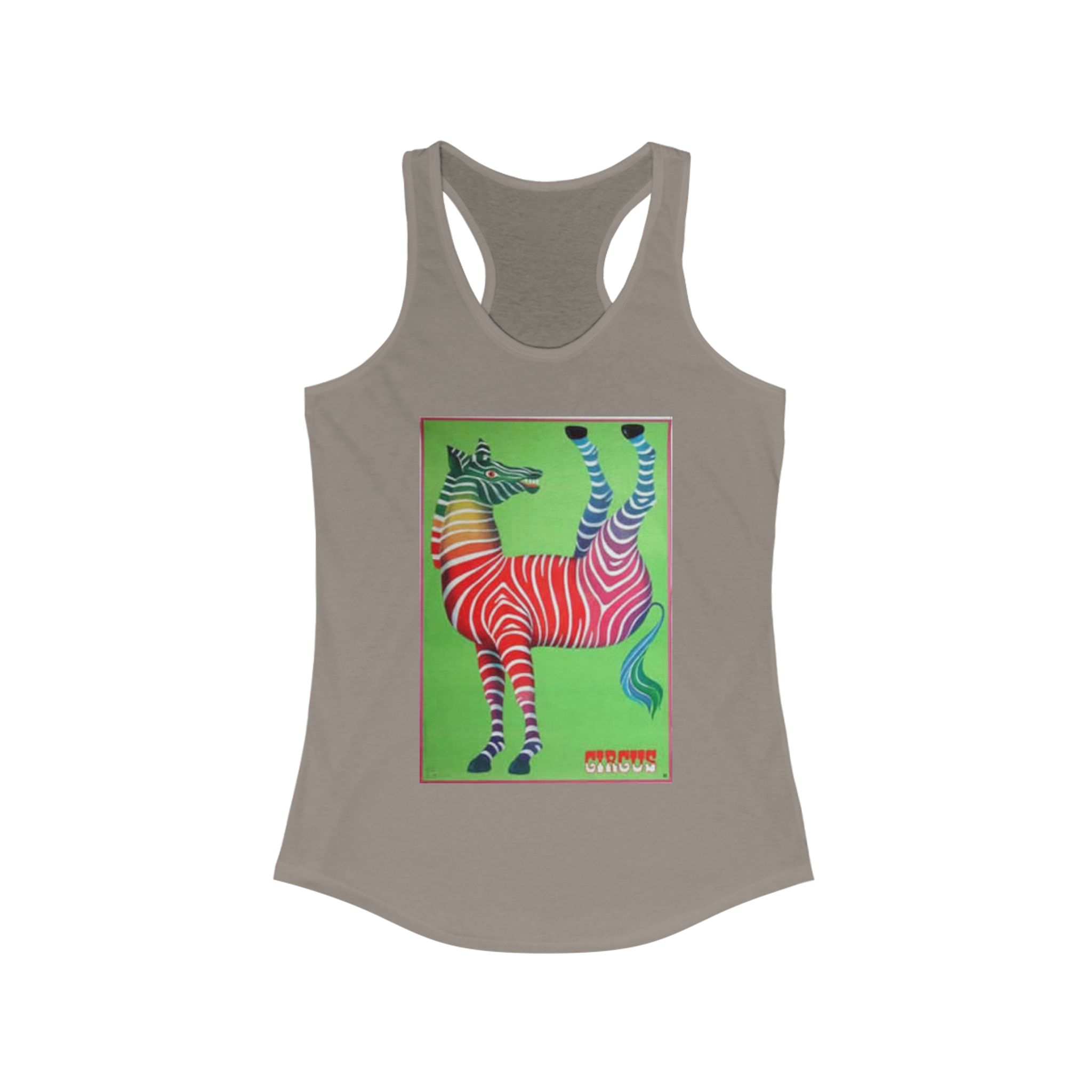 Colorful Zebra Tank - Wacky Summer Top, Women’s Activewear, Vibrant Workout Tee, Unique Gift, Casual Summer Style - Image 9
