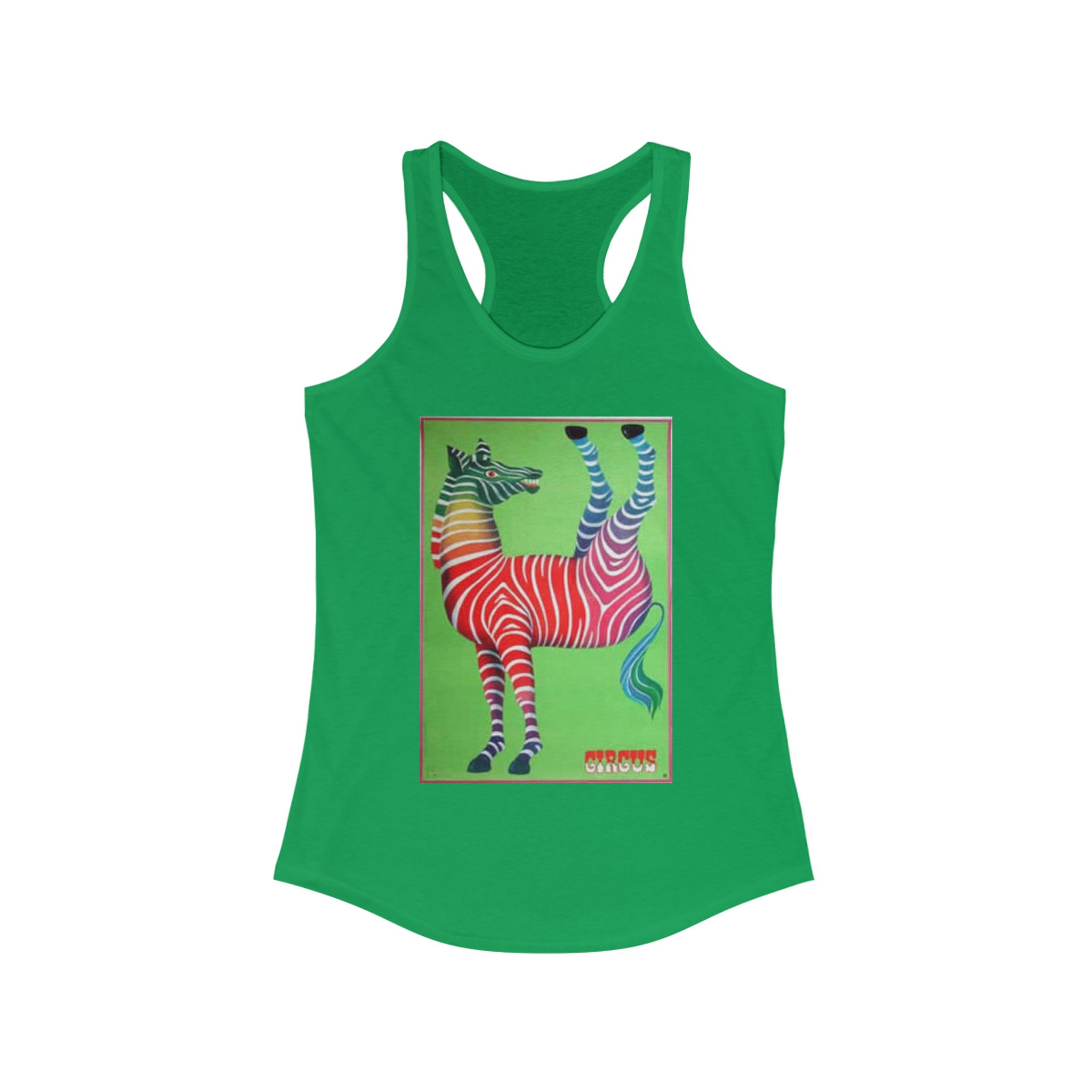 Colorful Zebra Tank - Wacky Summer Top, Women’s Activewear, Vibrant Workout Tee, Unique Gift, Casual Summer Style - Image 15