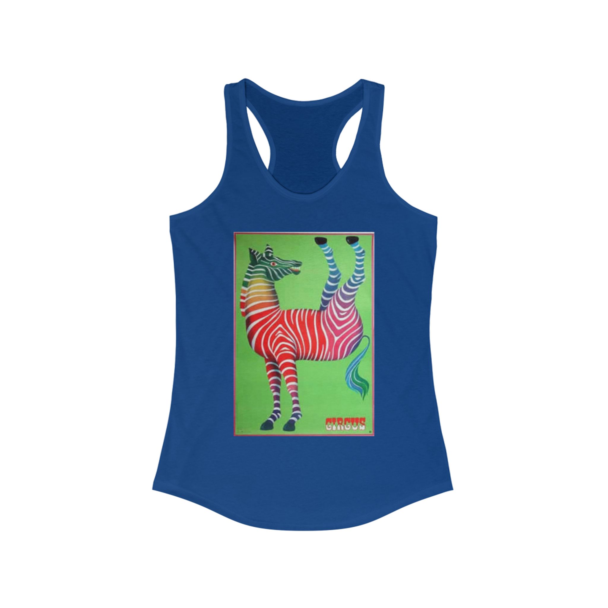 Colorful Zebra Tank - Wacky Summer Top, Women’s Activewear, Vibrant Workout Tee, Unique Gift, Casual Summer Style - Image 21