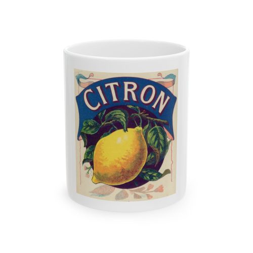 Citron Brand Printed on a Large Ceramic Mug 11oz