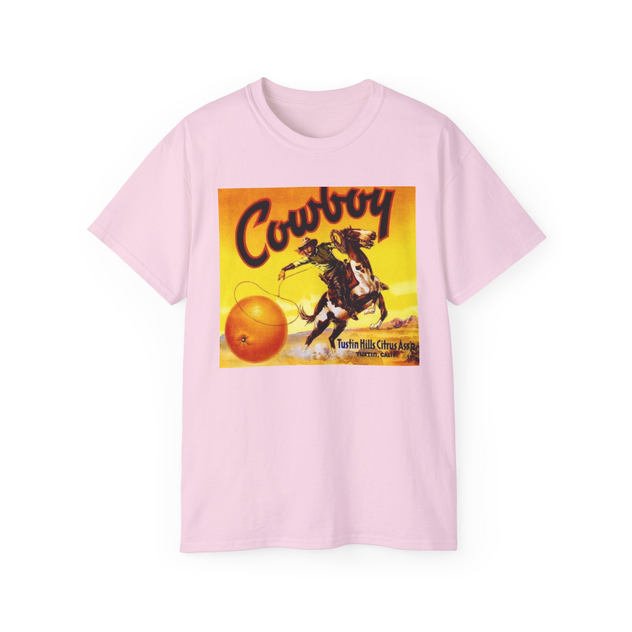 Cowboy Vintage Crate Label Unisex Ultra Cotton Tee - Image 53