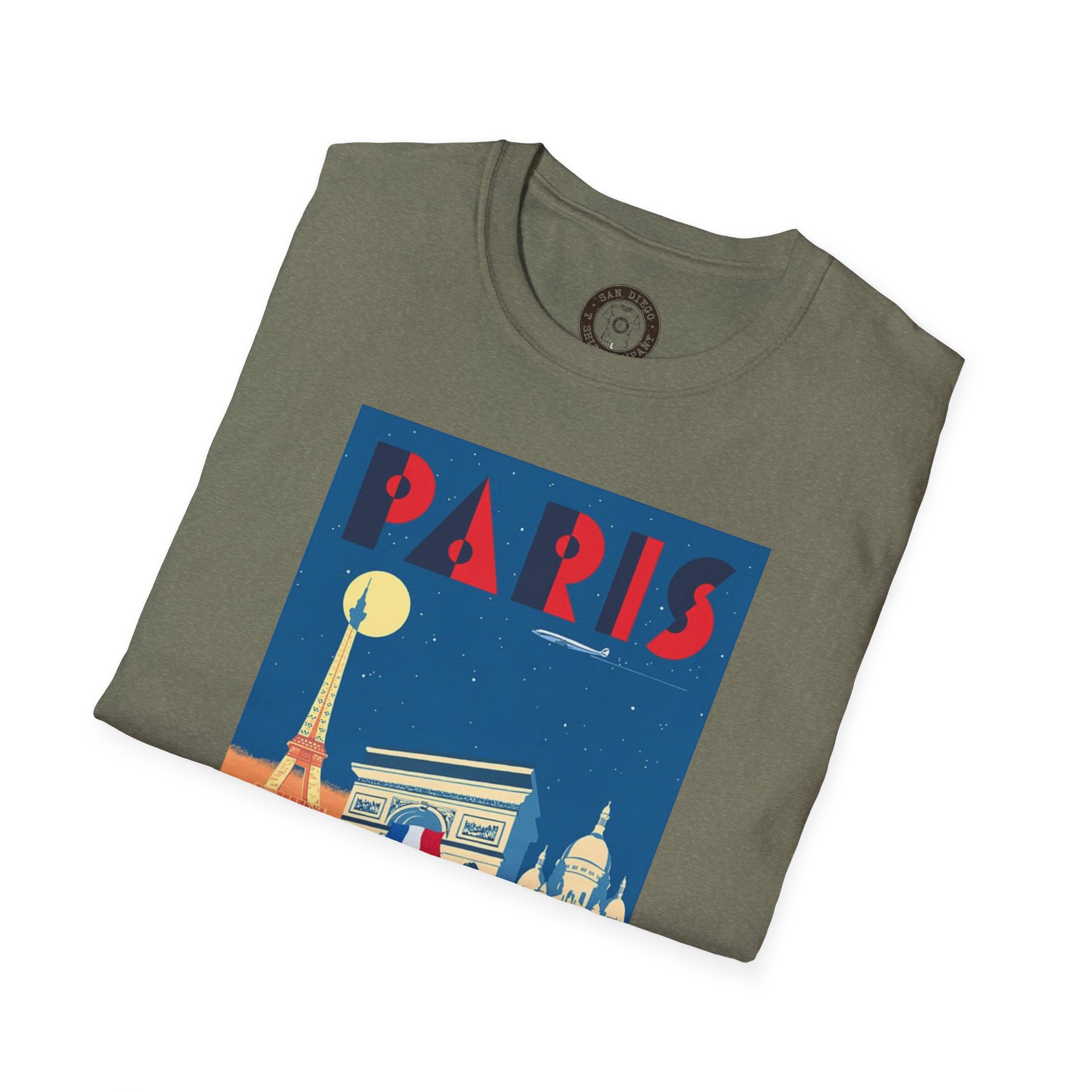 Vintage Paris Travel Poster T-Shirt, Retro Paris Shirt, Travel Gift, Graphic Tee, Unisex Fashion, Parisian Style - Image 20