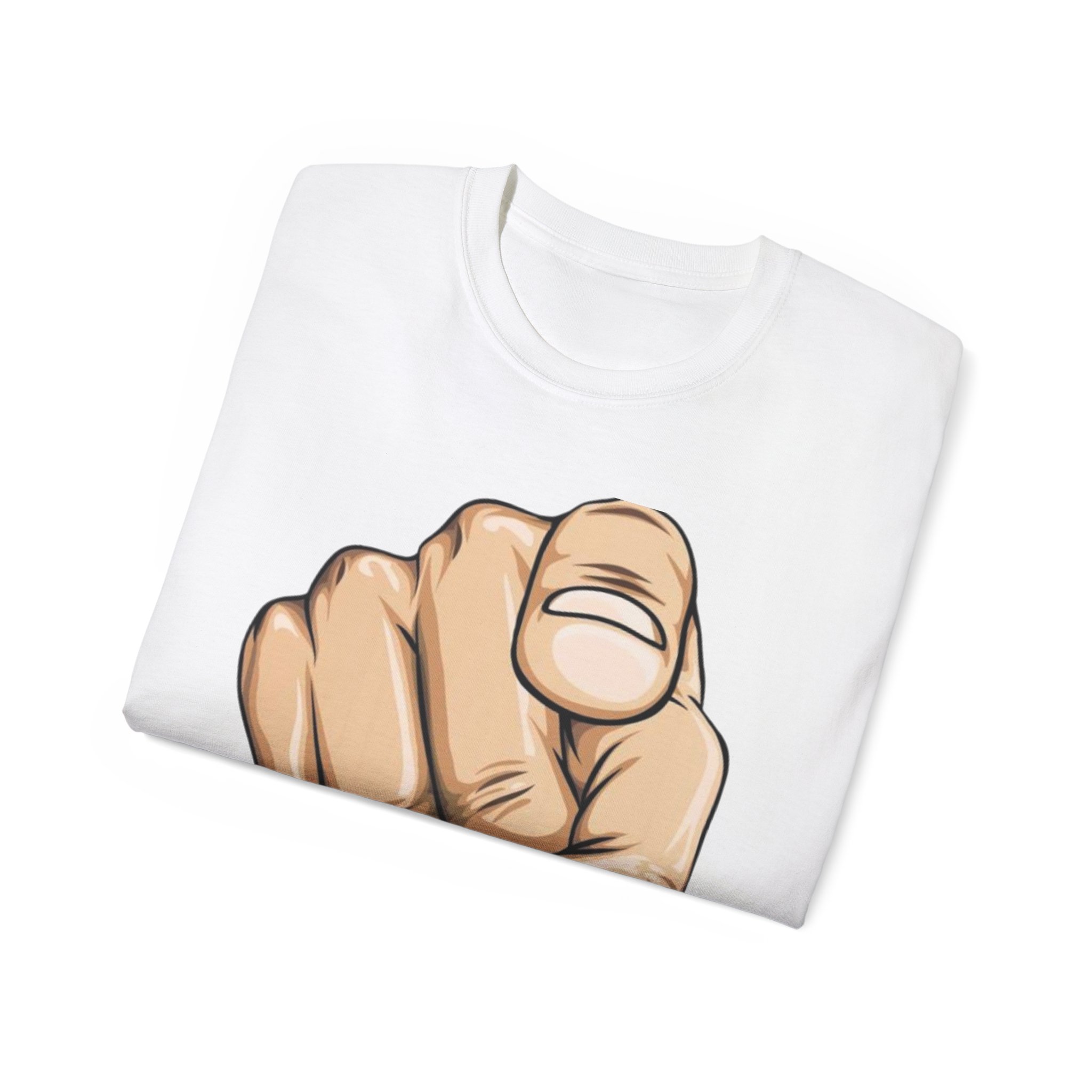 Pointing Finger Unisex Ultra Cotton Tee - Image 4
