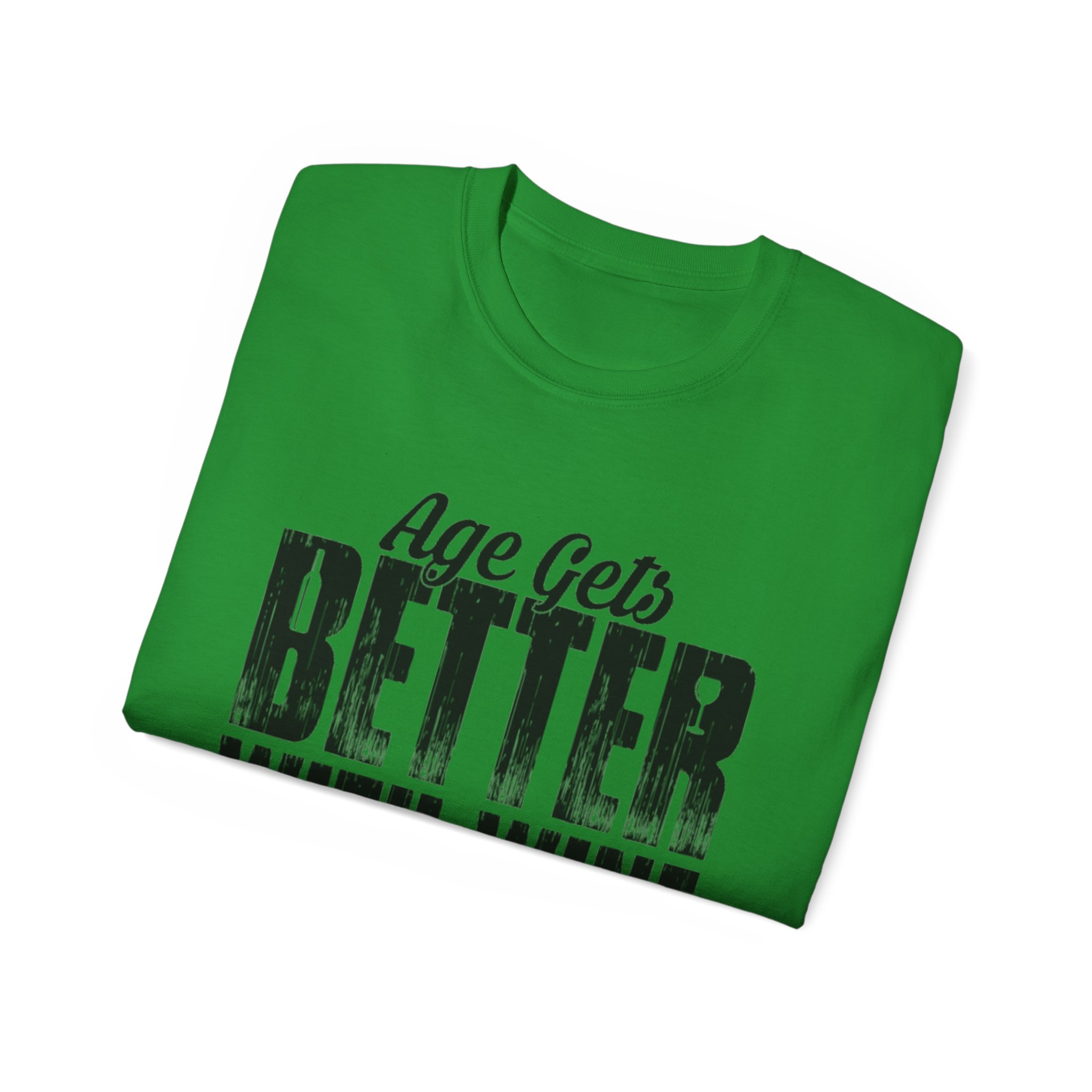 Age Gets Better With Wine Unisex Ultra Cotton Tee - Image 36