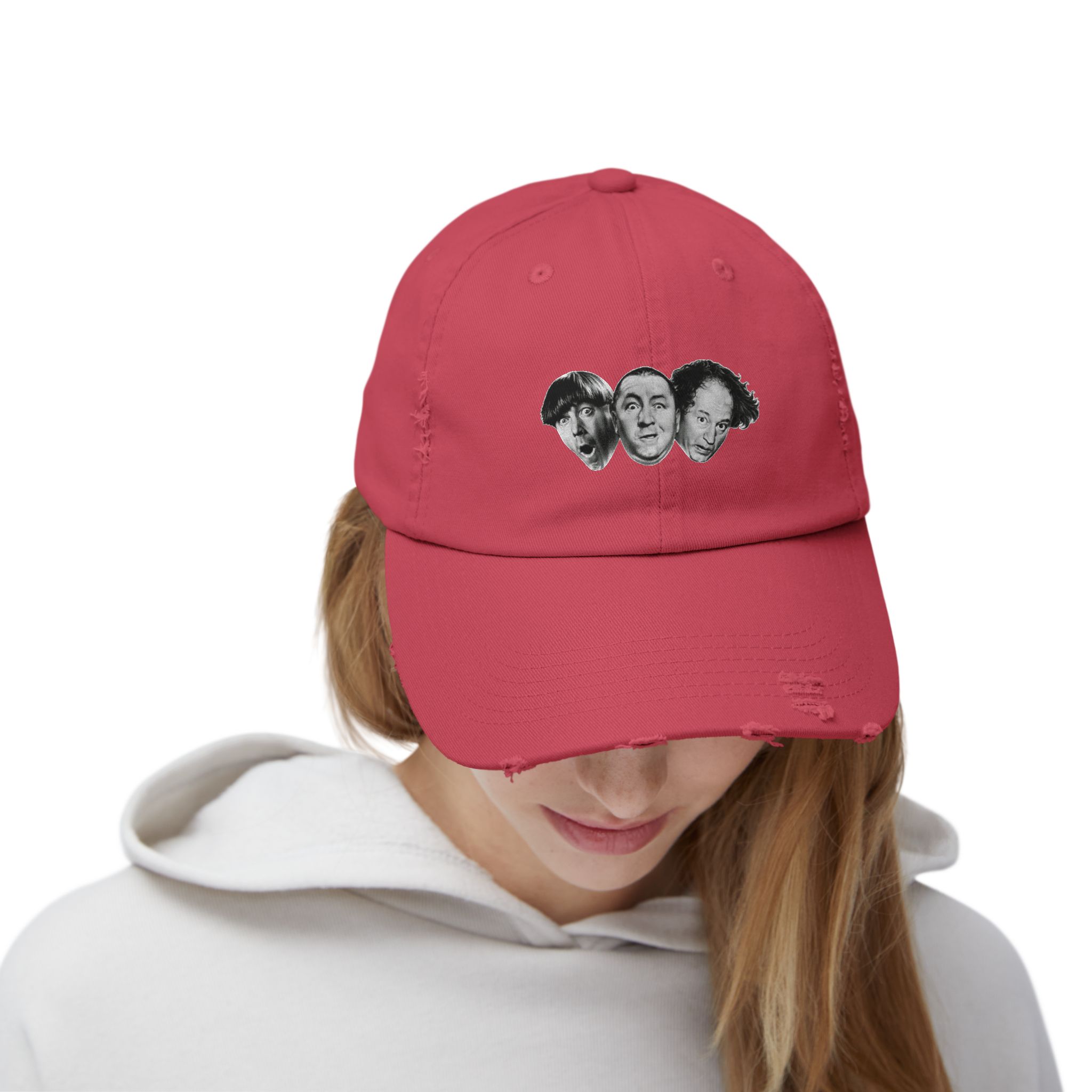 Three Stooges Distressed Cap, Trendy Comedy Cap, Vintage Cap, Gift for Fans, Unisex Hat, Streetwear Accessory - Image 32