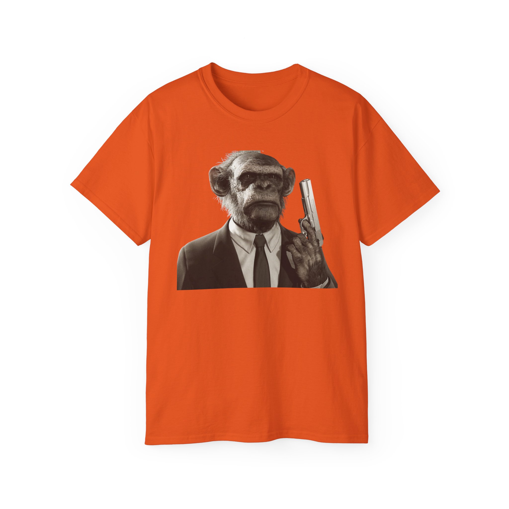 Monkey Cop - -Make My Day Unisex Ultra Cotton Tee - Image 21
