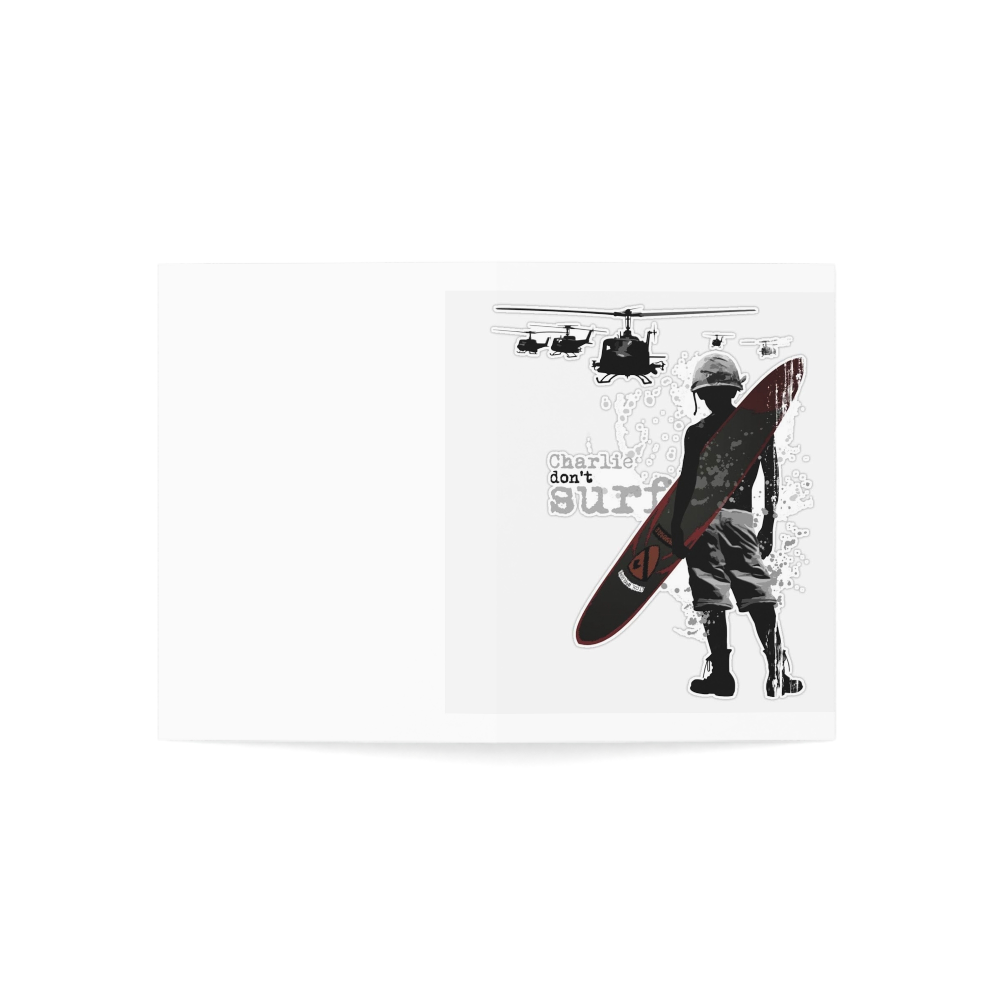 Charlie Don't Surf From Apocalypse Now Greeting Cards (1, 10, 30, and 50pcs) - Image 3