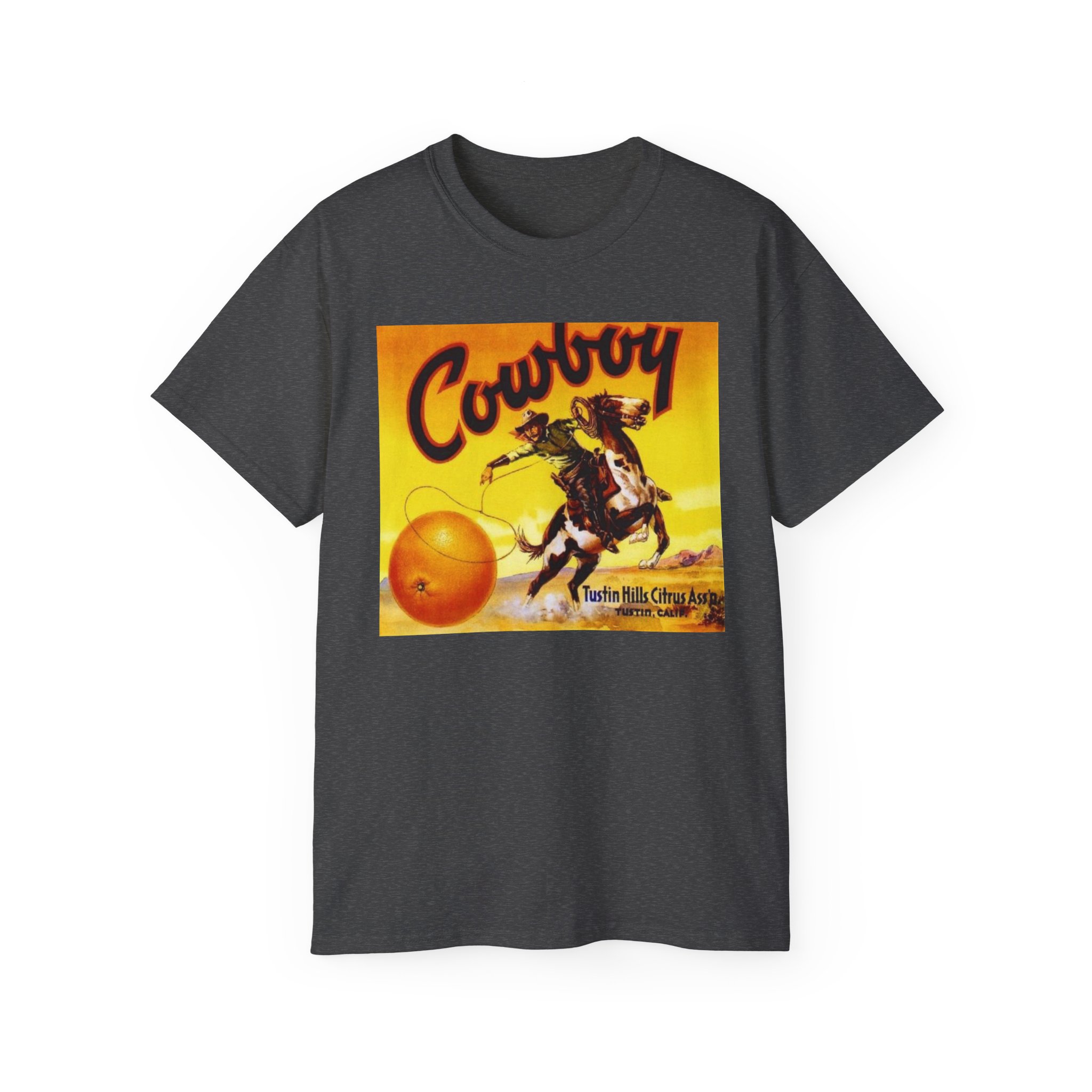Cowboy Vintage Crate Label Unisex Ultra Cotton Tee - Image 37