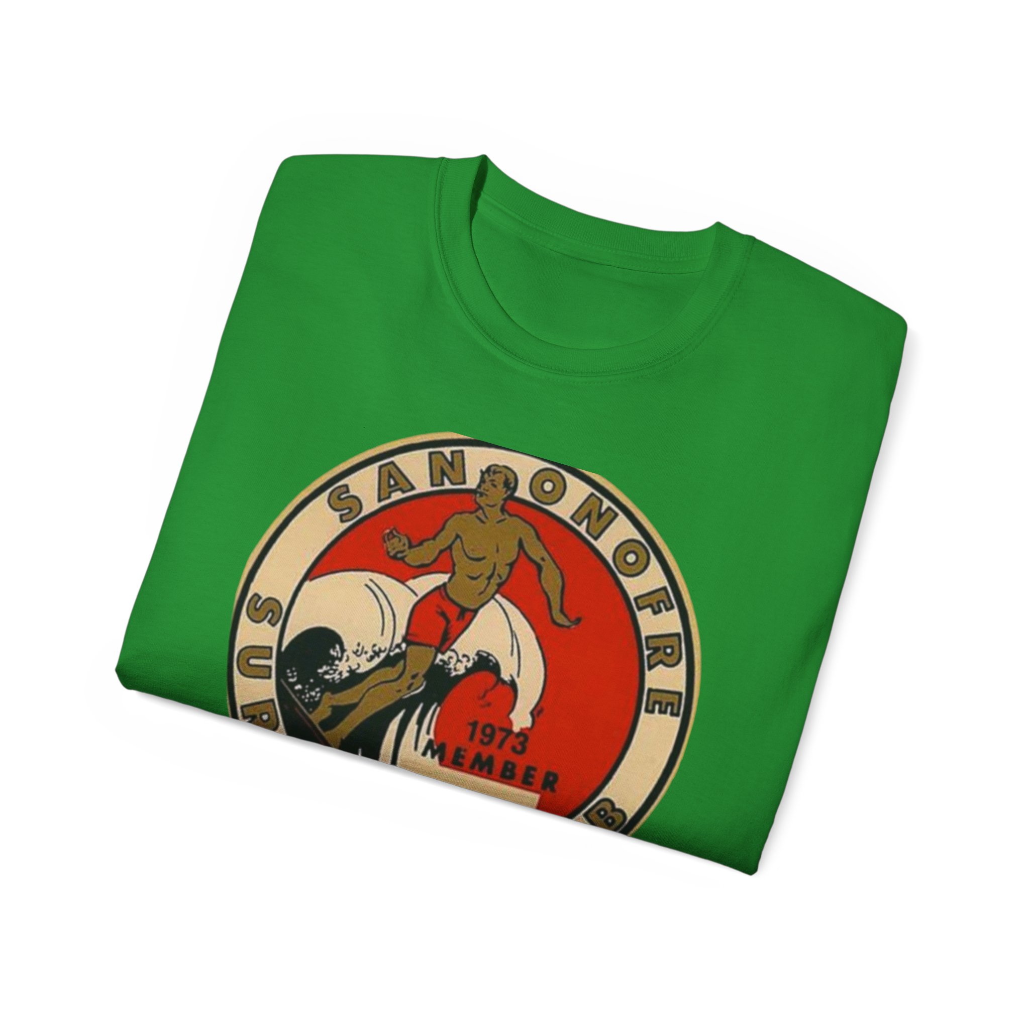 San Onofre, California Surfing Club Unisex Ultra Cotton Tee - Image 36