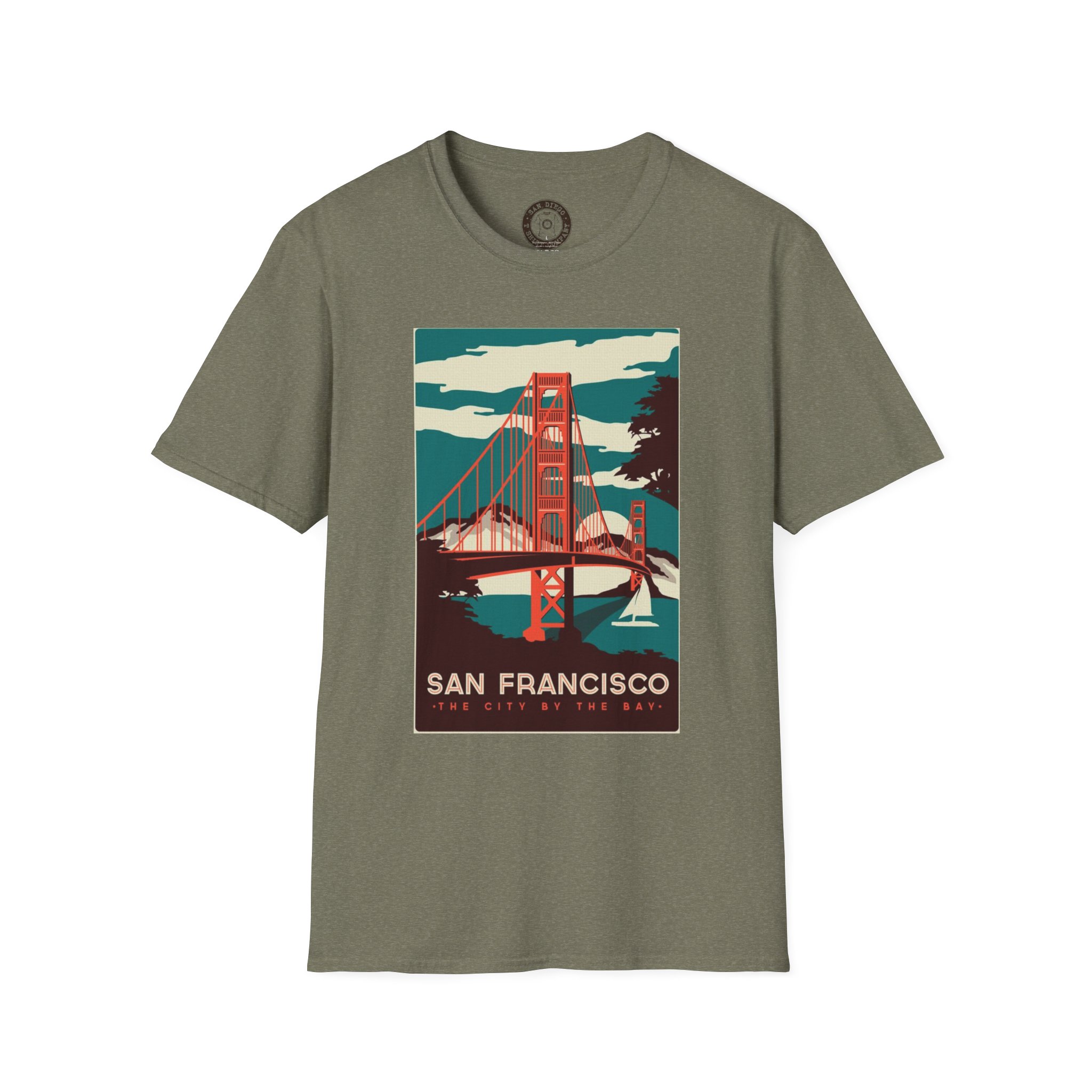 Vintage San Francisco Golden Gate Bridge T-Shirt, California Souvenir, Casual Wear, Gift for Travelers - Image 17