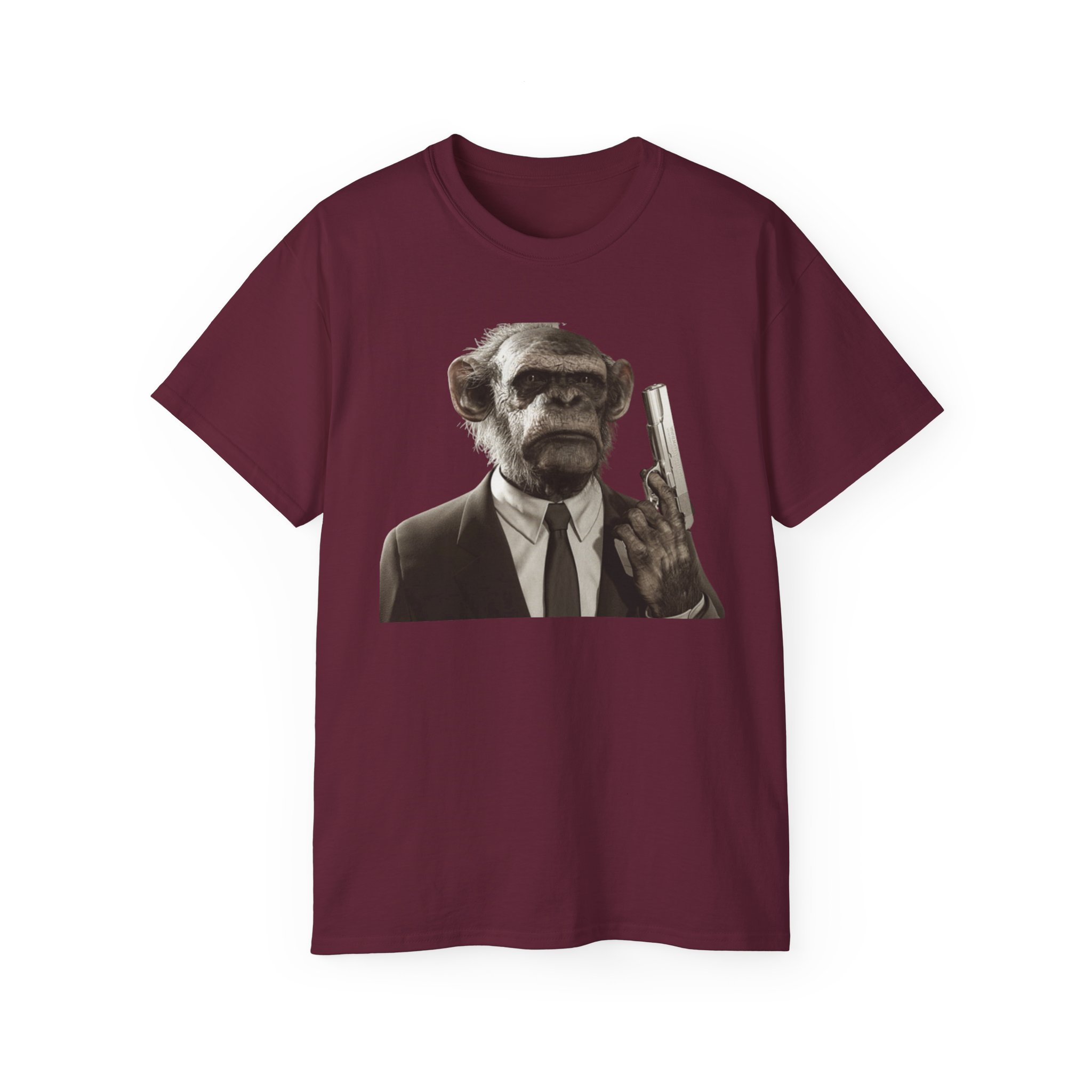 Monkey Cop - -Make My Day Unisex Ultra Cotton Tee - Image 25