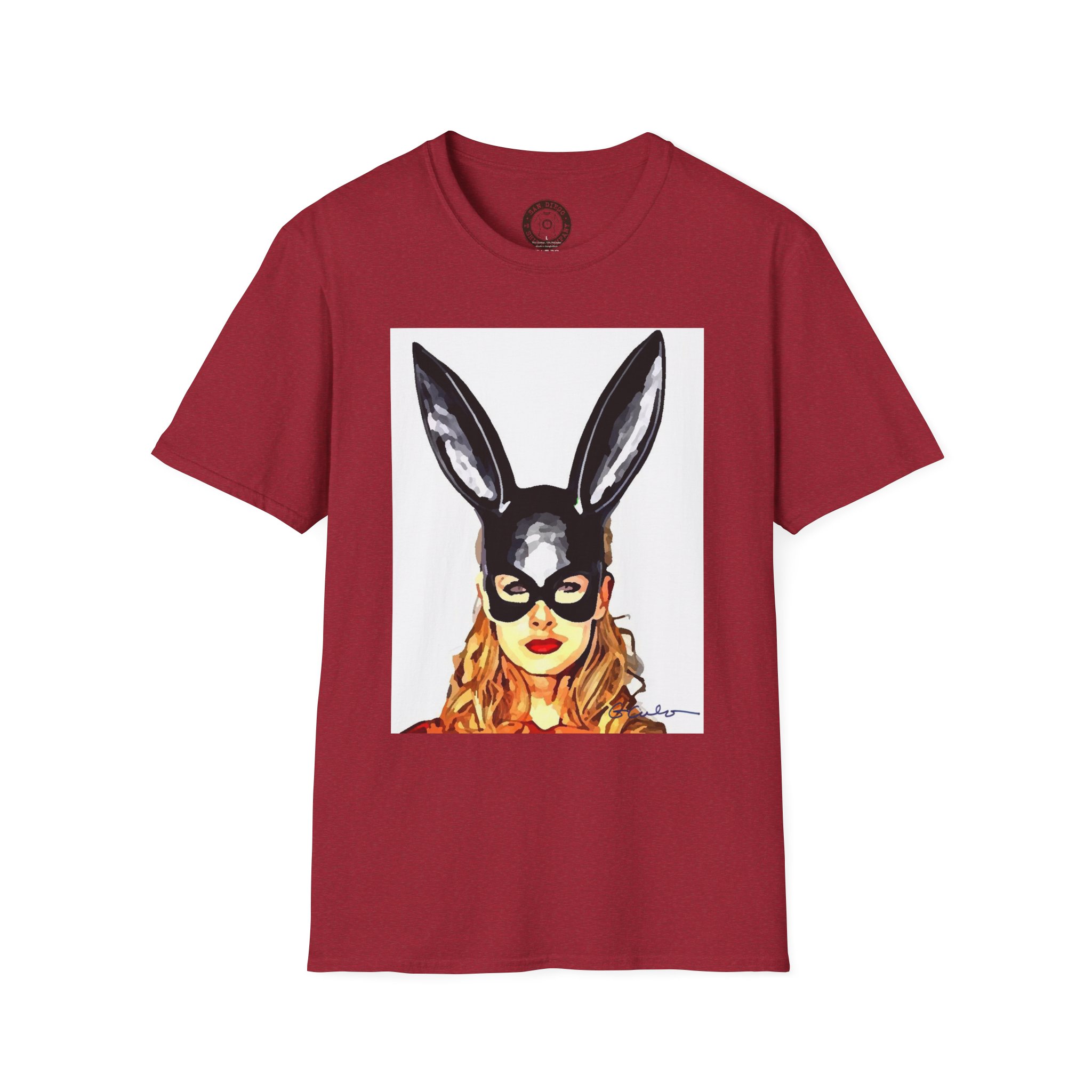 Bunny Mask Unisex T-Shirt, Cute Graphic Tee, Casual Wear, Costume Party Shirt, Trendy Everyday Shirt, Unique Gift Idea - Image 33
