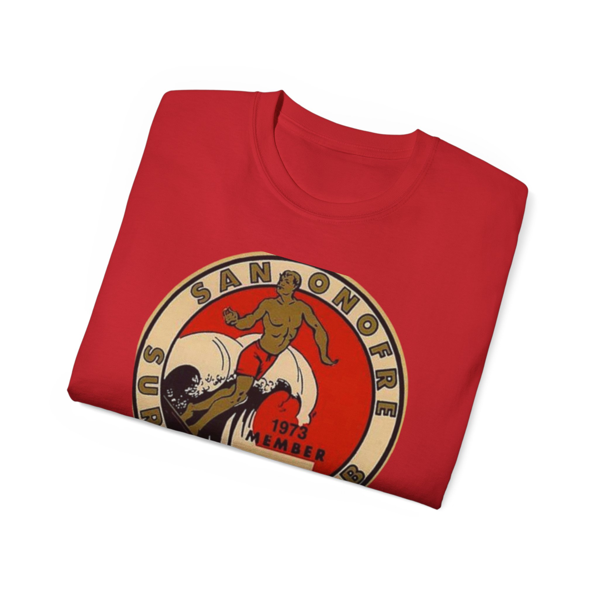 San Onofre, California Surfing Club Unisex Ultra Cotton Tee - Image 60