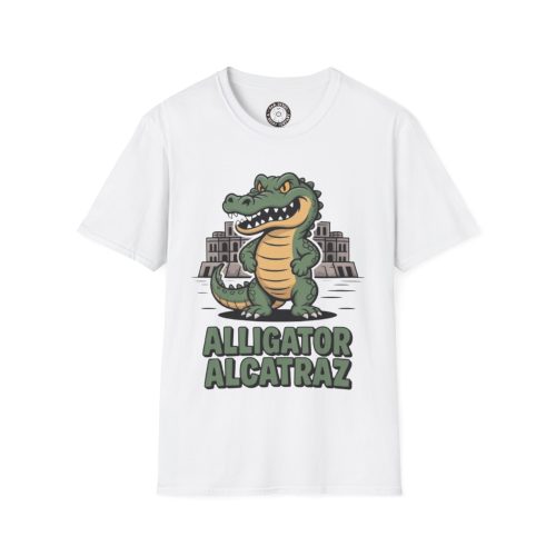 Alligator Alcatraz T-Shirt, Fun Graphic Tee, Animal Lover Gift, Unisex Casual Wear, Summer Fashion, Birthday Present