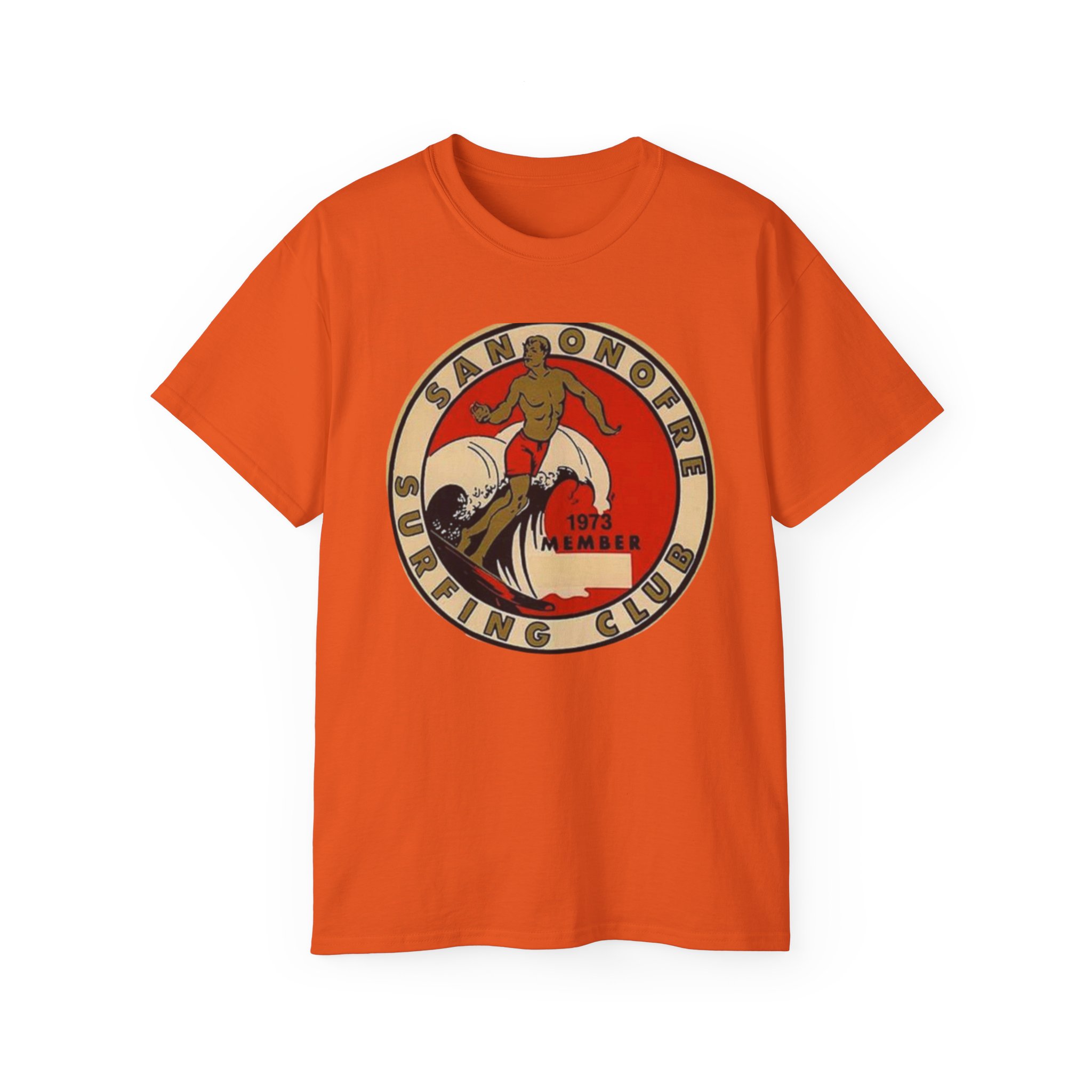 San Onofre, California Surfing Club Unisex Ultra Cotton Tee - Image 21