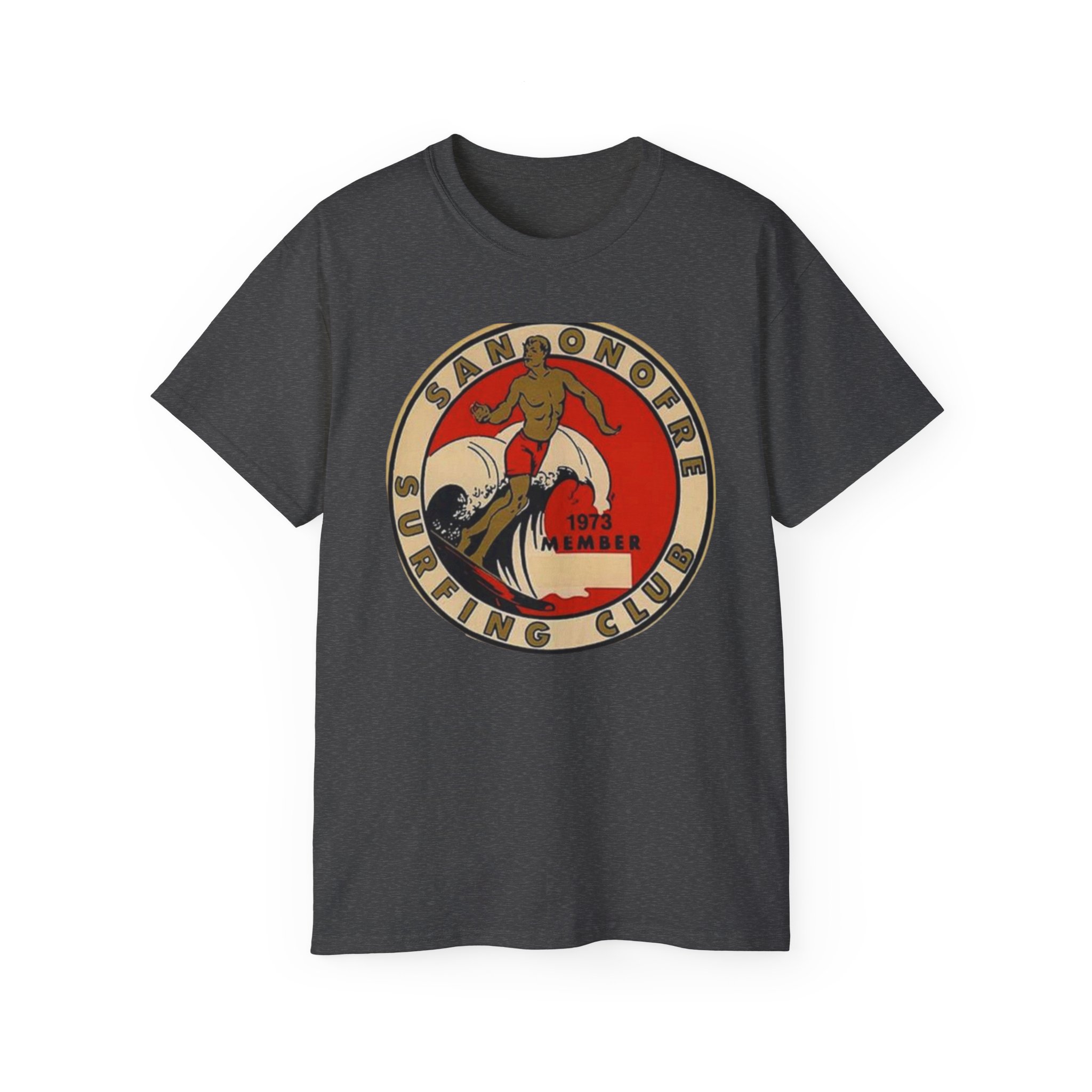 San Onofre, California Surfing Club Unisex Ultra Cotton Tee - Image 37