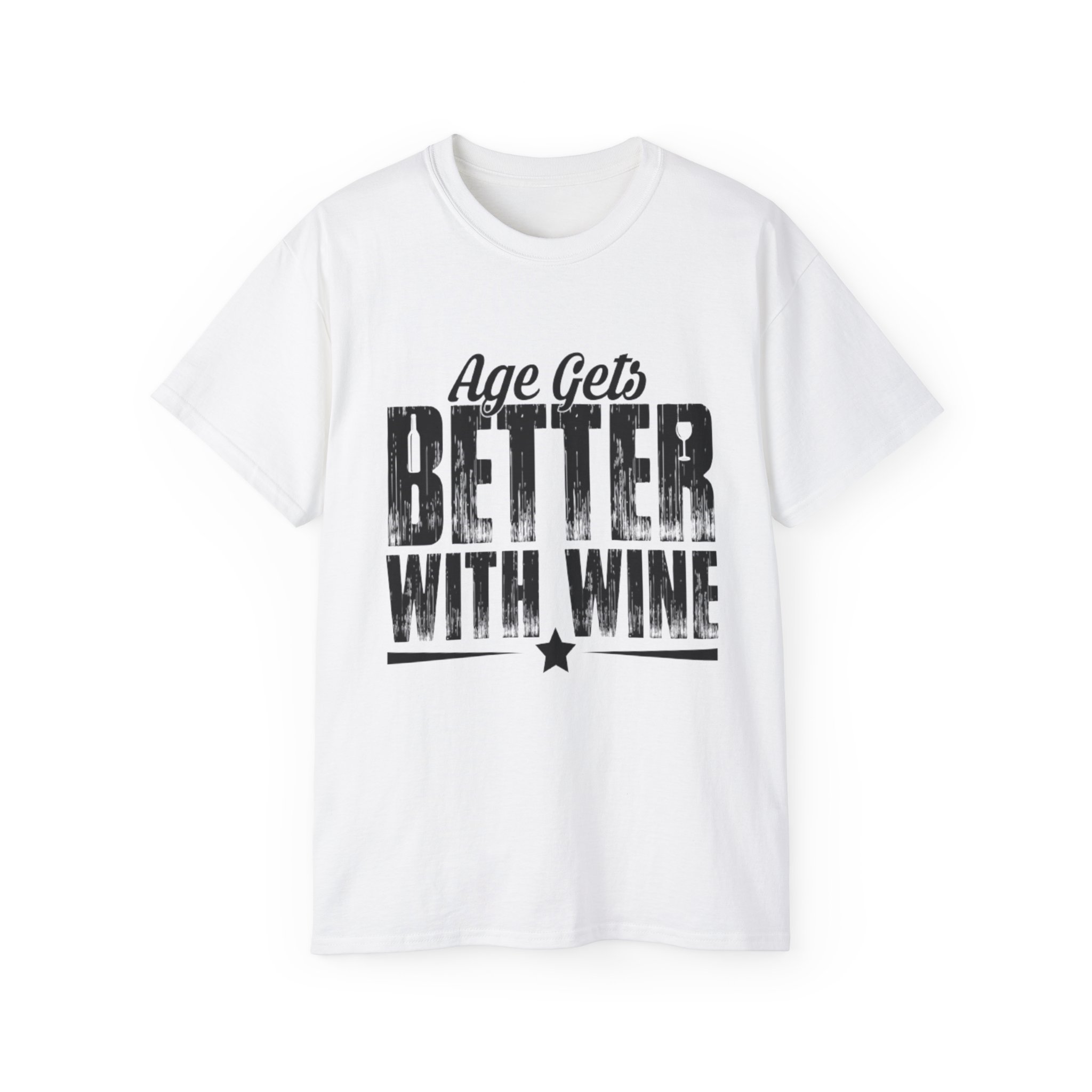 Age Gets Better With Wine Unisex Ultra Cotton Tee