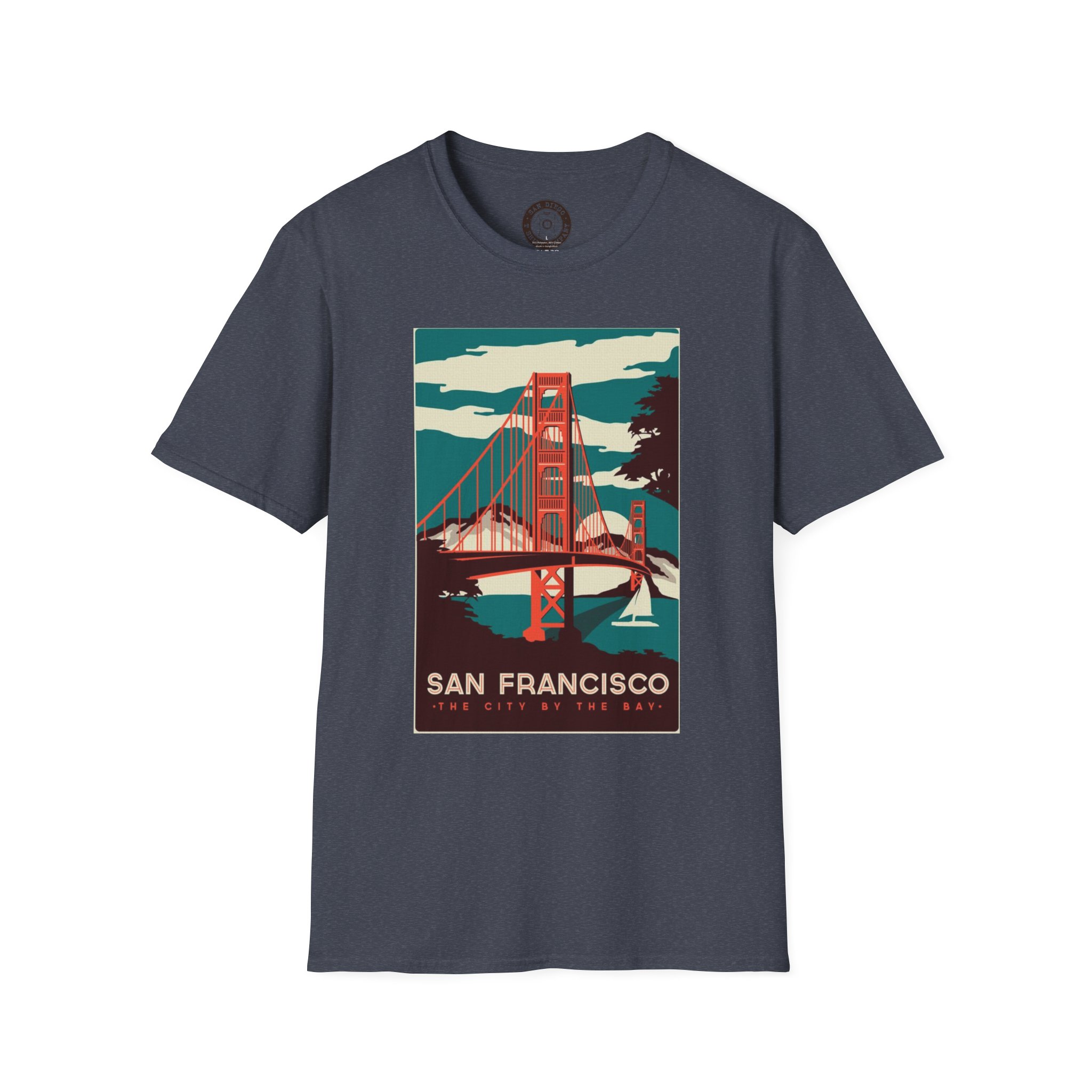 Vintage San Francisco Golden Gate Bridge T-Shirt, California Souvenir, Casual Wear, Gift for Travelers - Image 41
