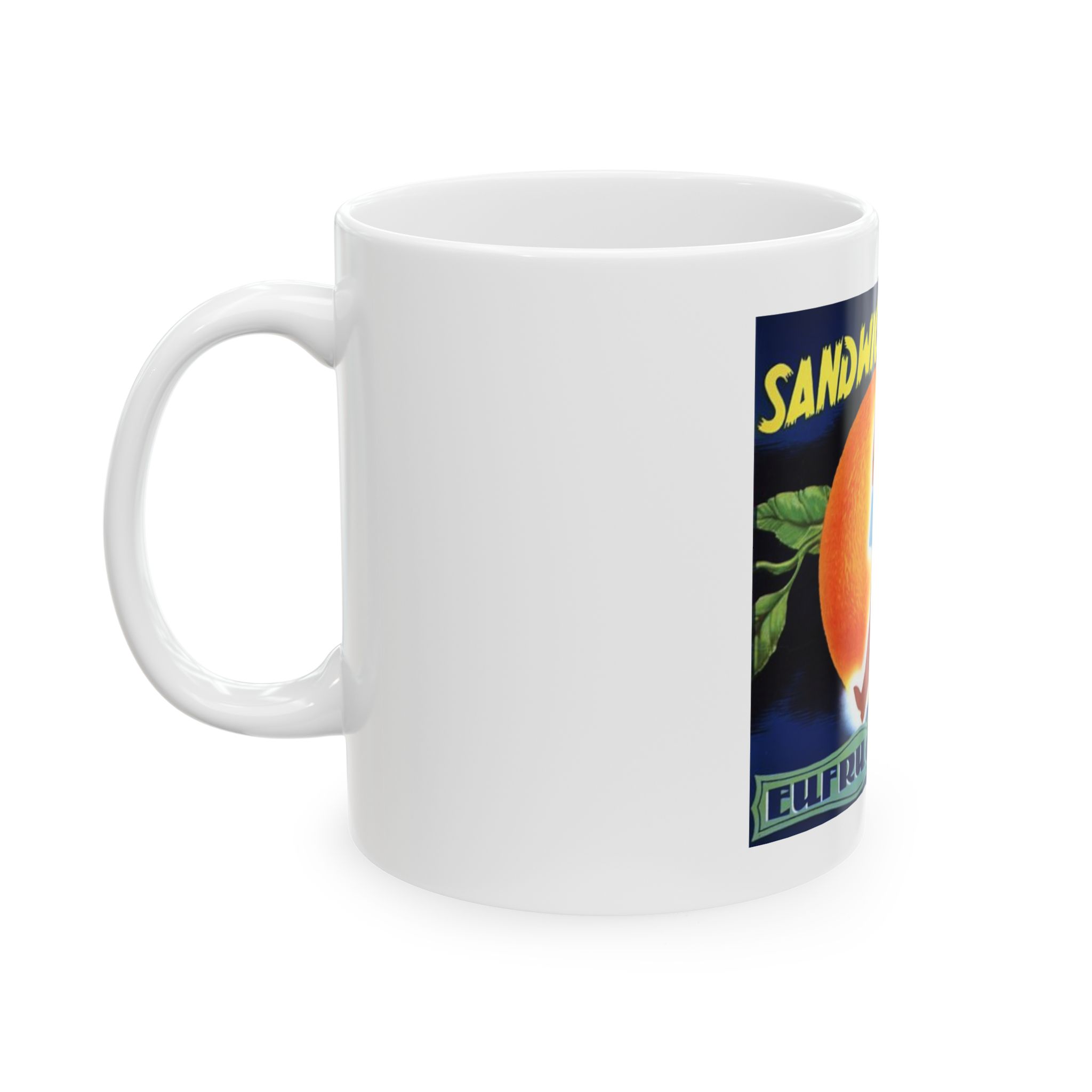 Sandwich Man Printed on a Large Ceramic Mug 11oz - Image 2