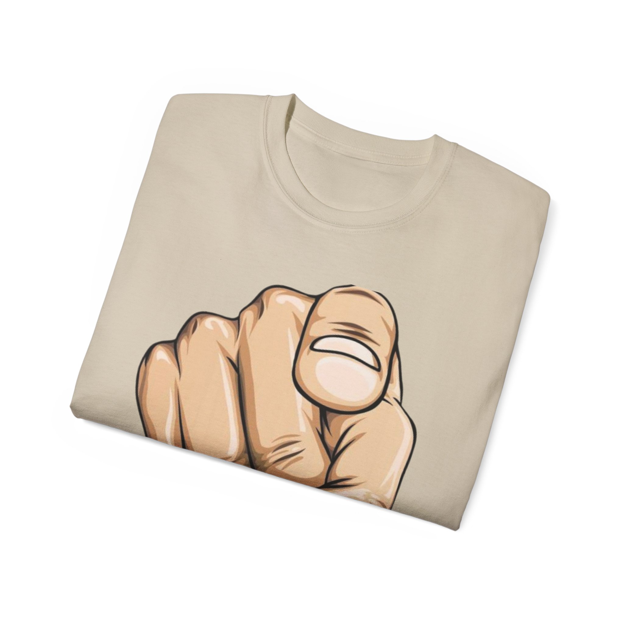 Pointing Finger Unisex Ultra Cotton Tee - Image 16
