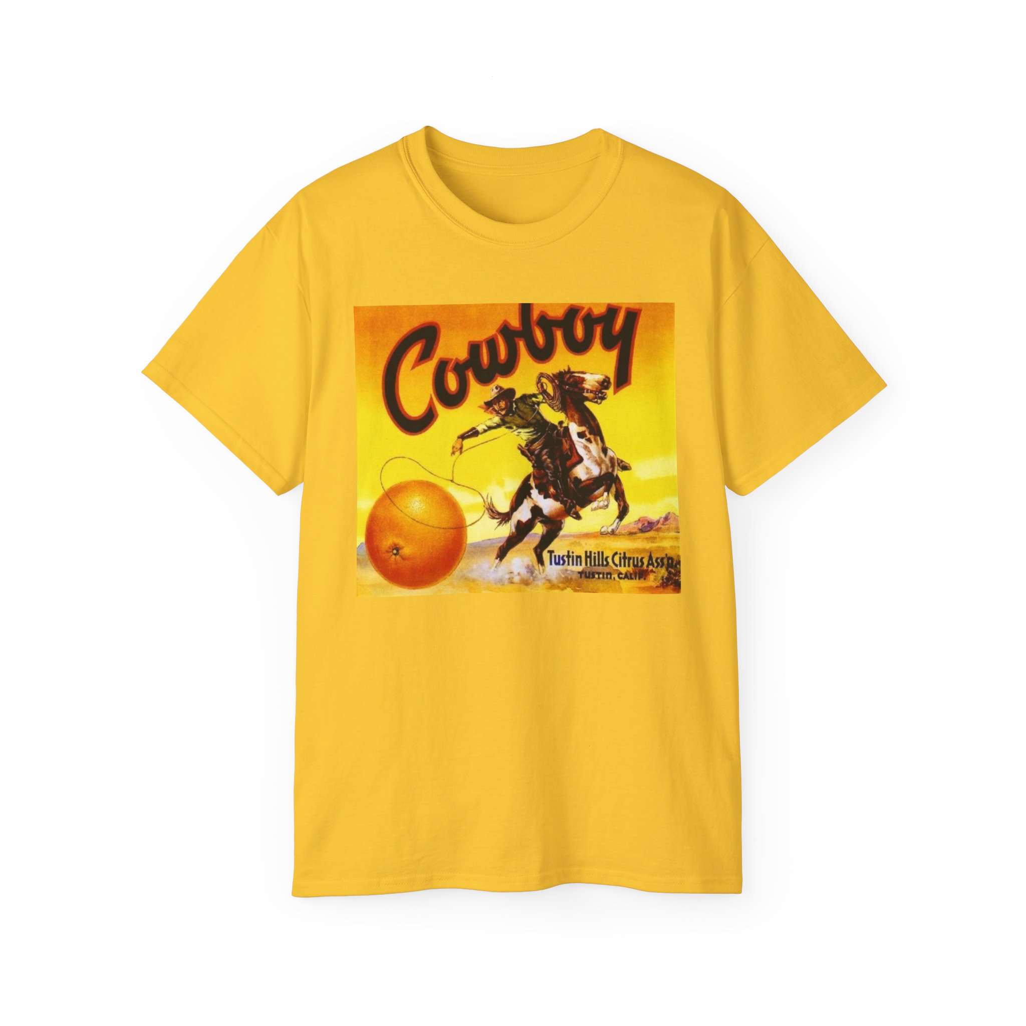 Cowboy Vintage Crate Label Unisex Ultra Cotton Tee - Image 29