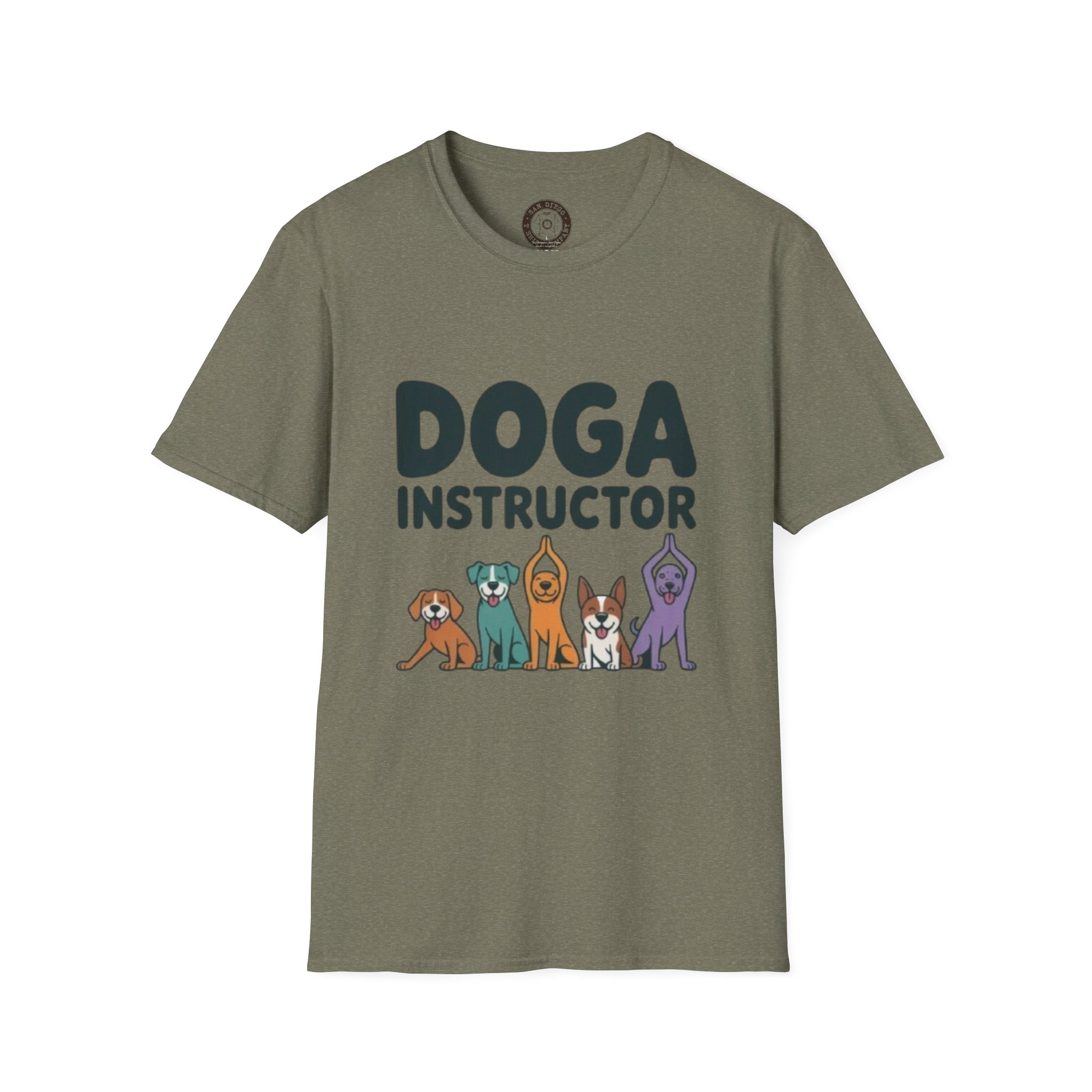 Funny Dog Instructor T-Shirt, Gift for Dog Lovers, Doga Yoga Shirt, Pet Owner Humor Tee, Casual Wear, Birthday Gift - Image 13