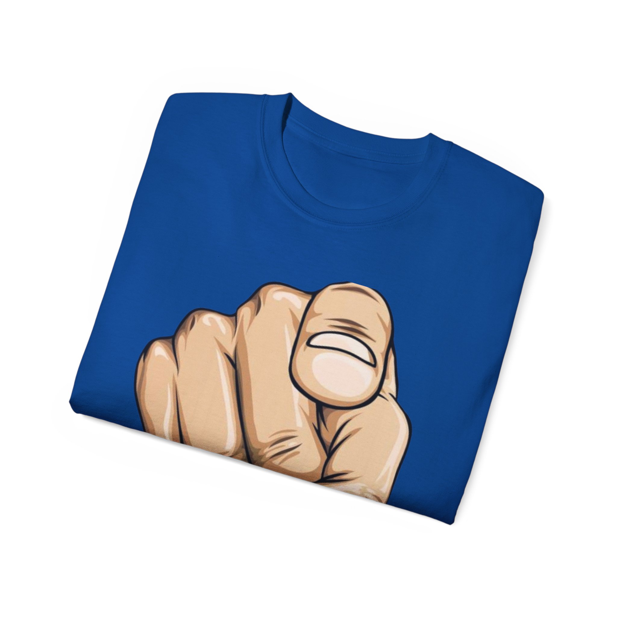 Pointing Finger Unisex Ultra Cotton Tee - Image 48