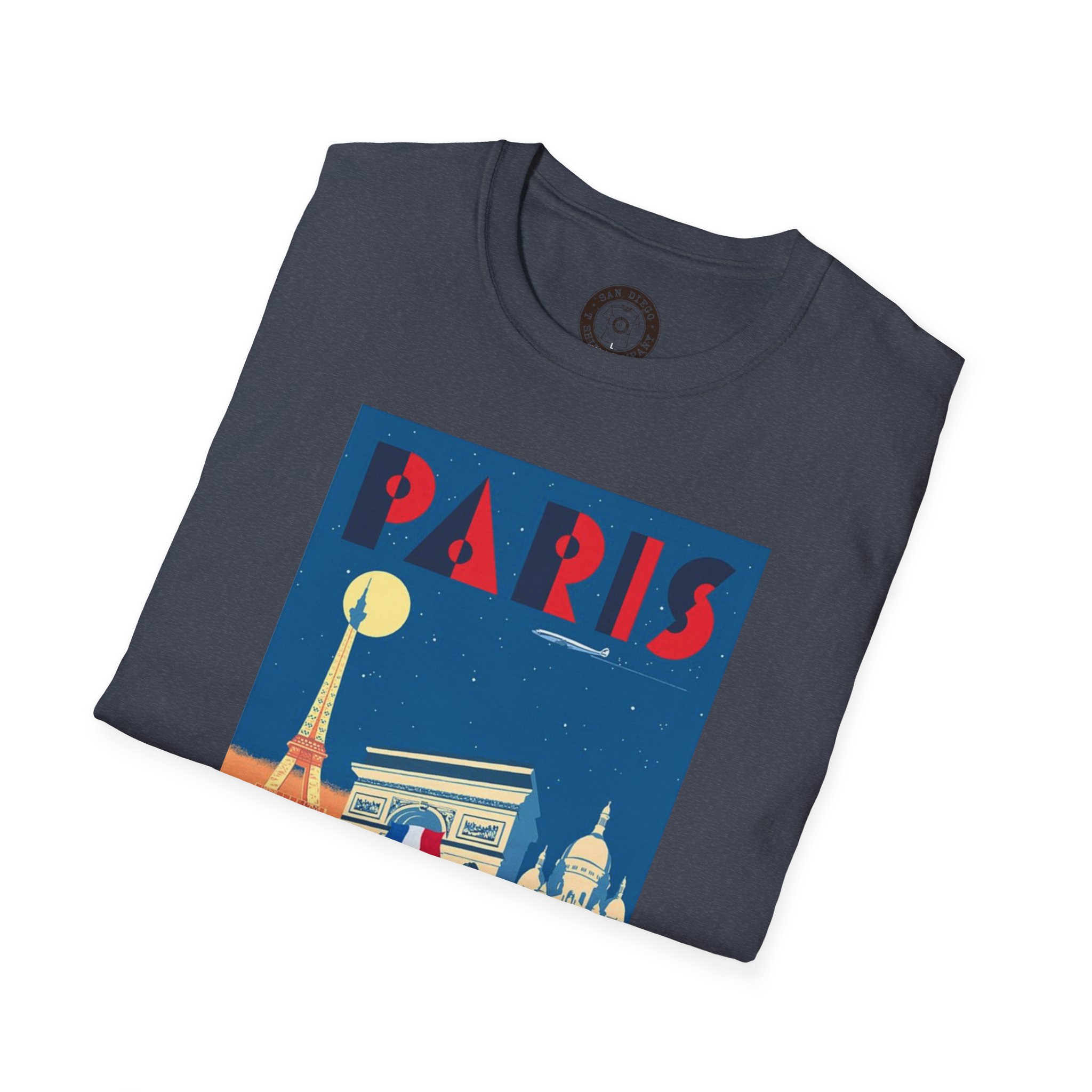 Vintage Paris Travel Poster T-Shirt, Retro Paris Shirt, Travel Gift, Graphic Tee, Unisex Fashion, Parisian Style - Image 44