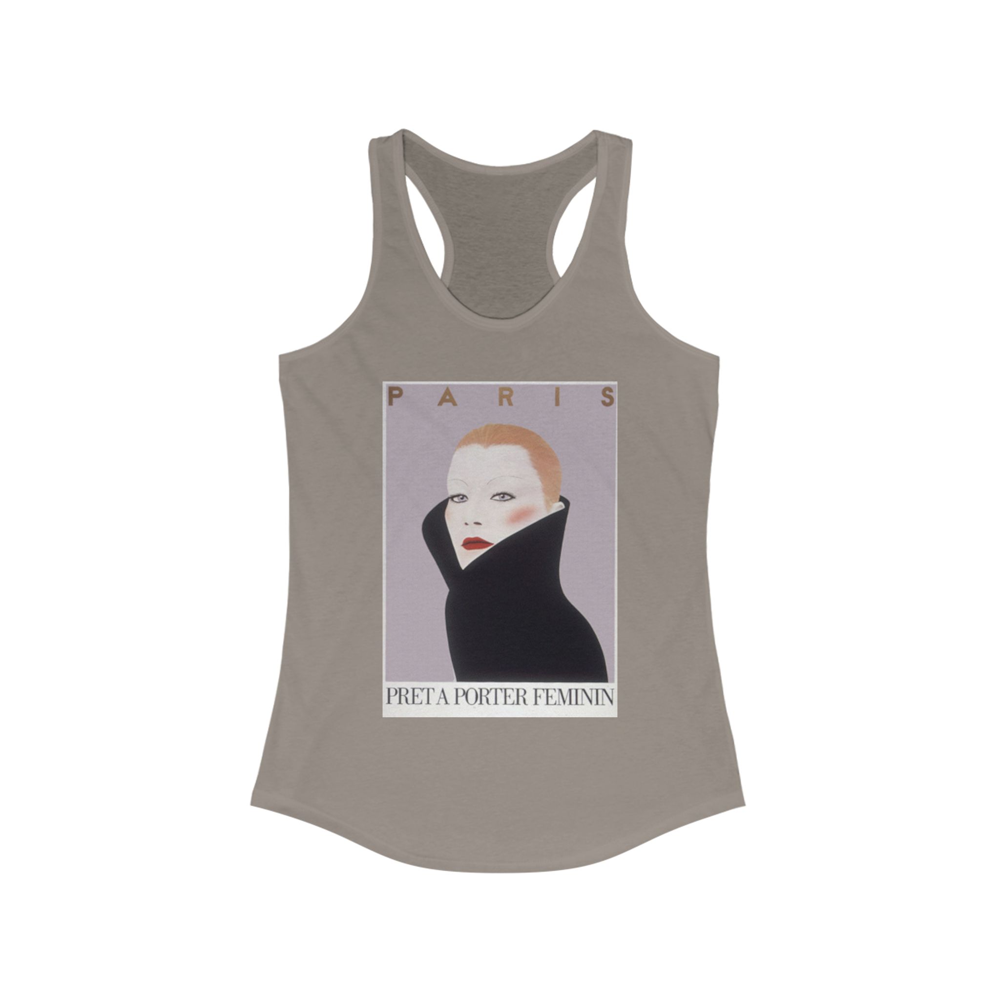 Chic Parisian Art Tank, Vintage Art Fashion Tee, Summer Top, Feminine Apparel, Gift for Her, Beachwear, Workout Shirt - Image 9