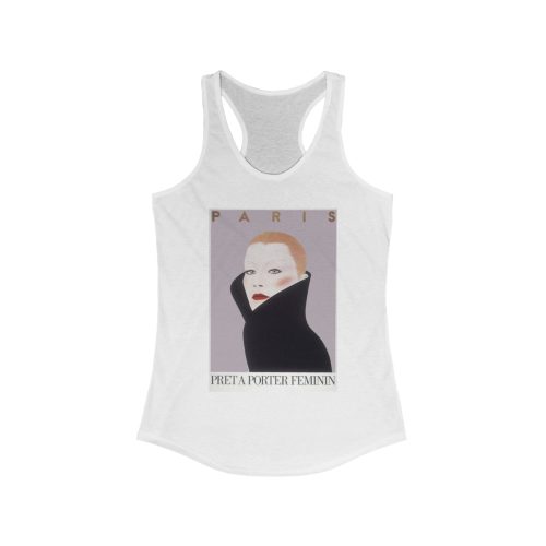 Chic Parisian Art Tank, Vintage Art Fashion Tee, Summer Top, Feminine Apparel, Gift for Her, Beachwear, Workout Shirt
