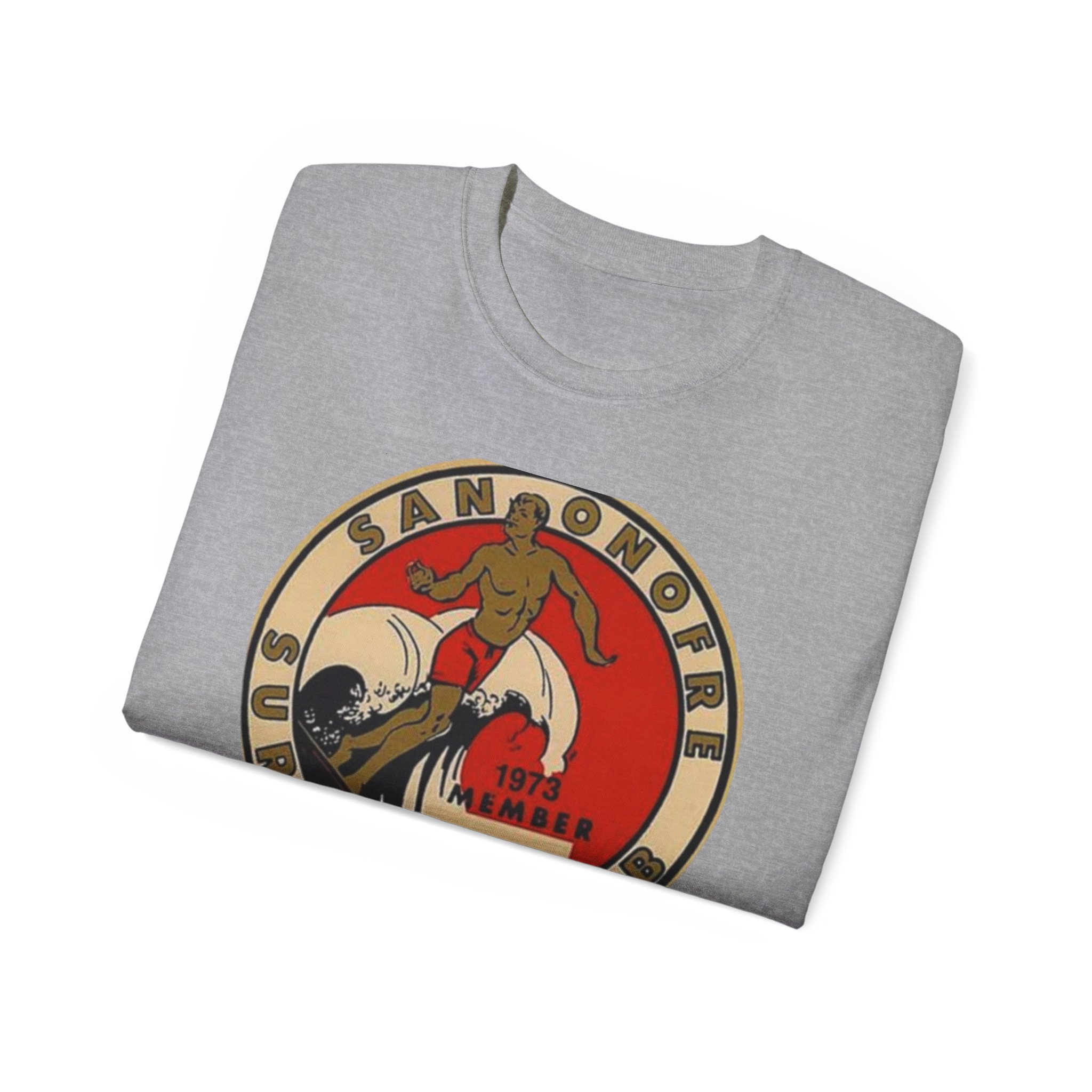 San Onofre, California Surfing Club Unisex Ultra Cotton Tee - Image 20