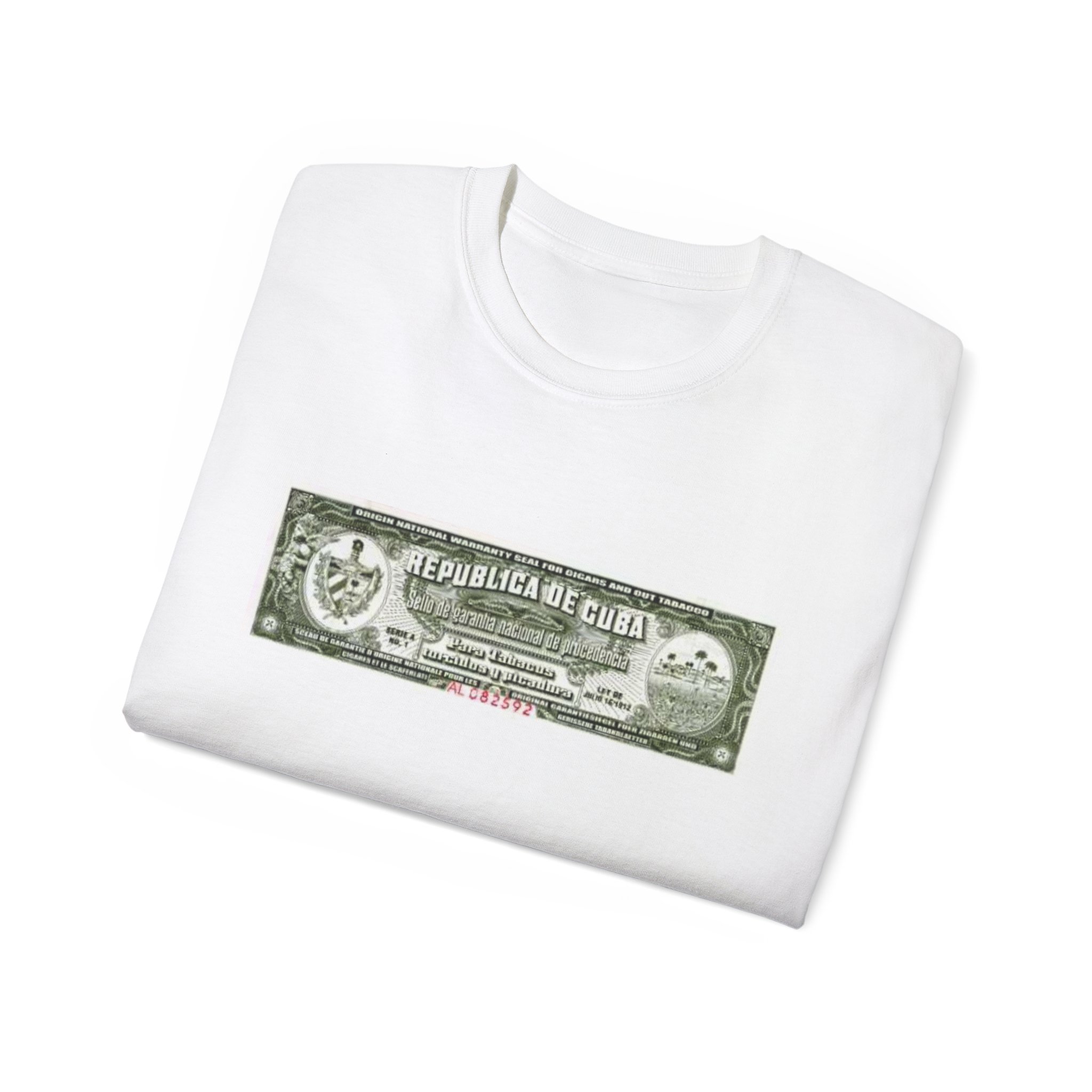 Cuban Cigar Tax Stamp Unisex Ultra Cotton Tee - Image 4