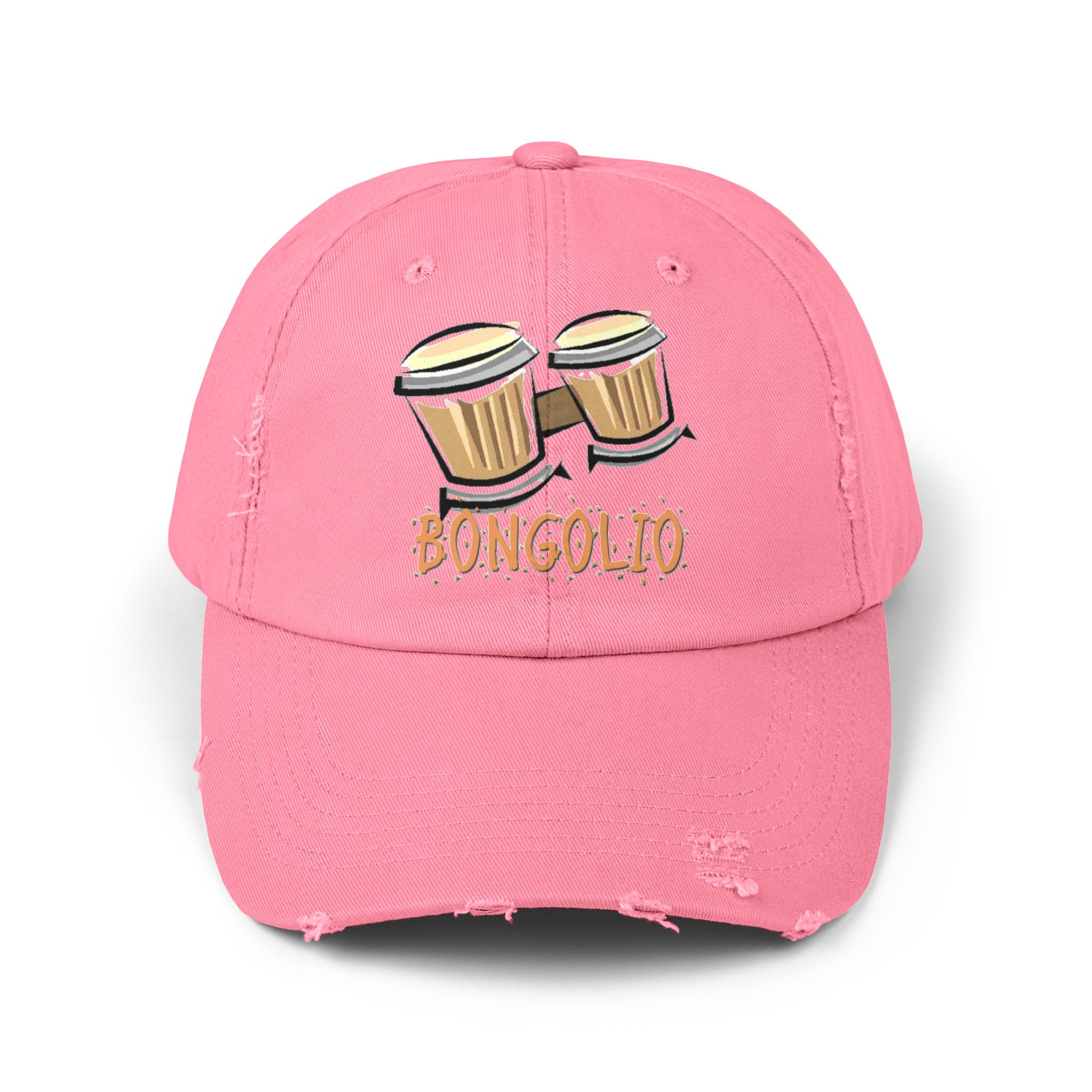 Bongolio! Bongos Distressed Cap | Trendy Bohemian Hat, Music Lover Gift, Casual Style, Festival Accessory, Unique Headwear - Image 25
