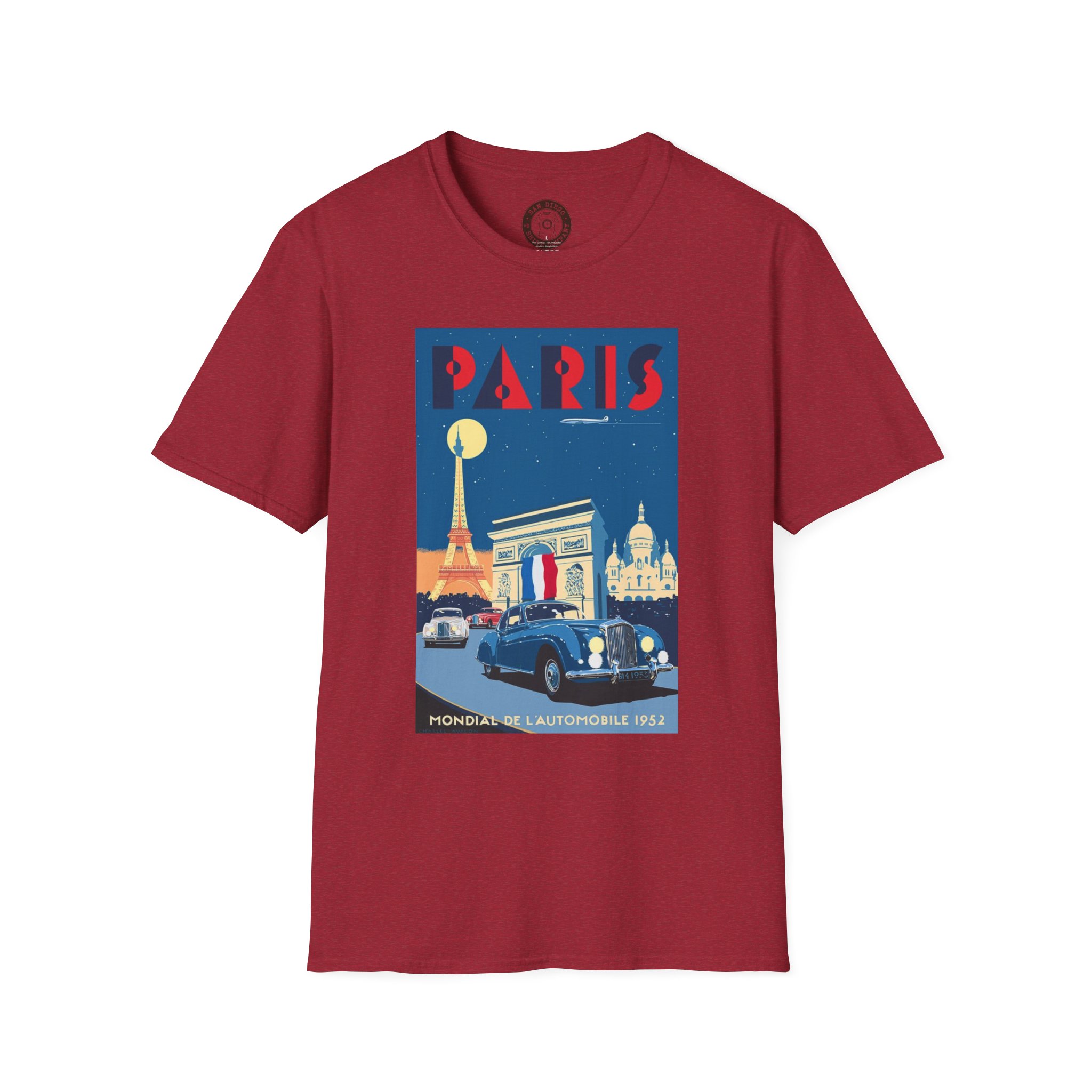 Vintage Paris Travel Poster T-Shirt, Retro Paris Shirt, Travel Gift, Graphic Tee, Unisex Fashion, Parisian Style - Image 45