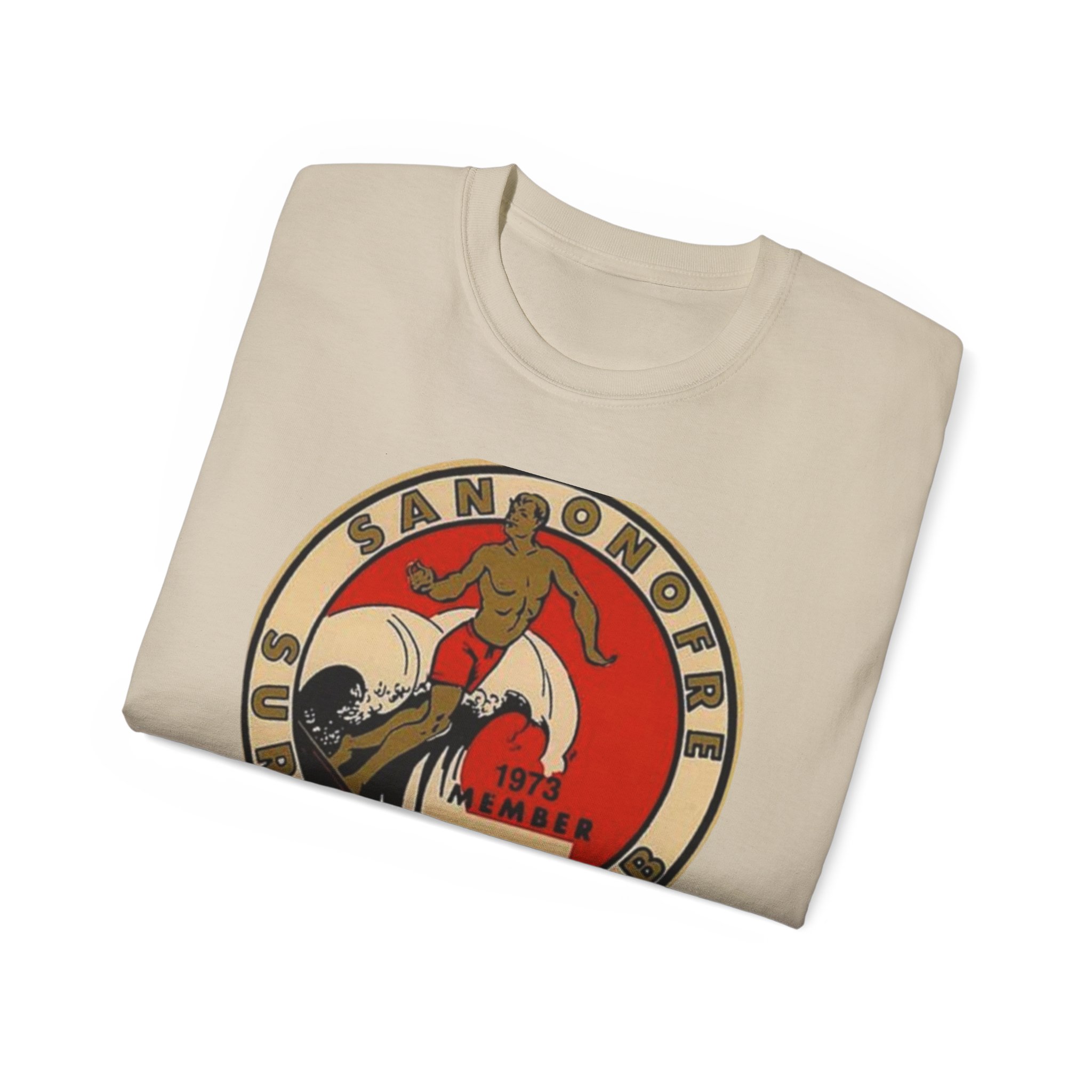 San Onofre, California Surfing Club Unisex Ultra Cotton Tee - Image 16