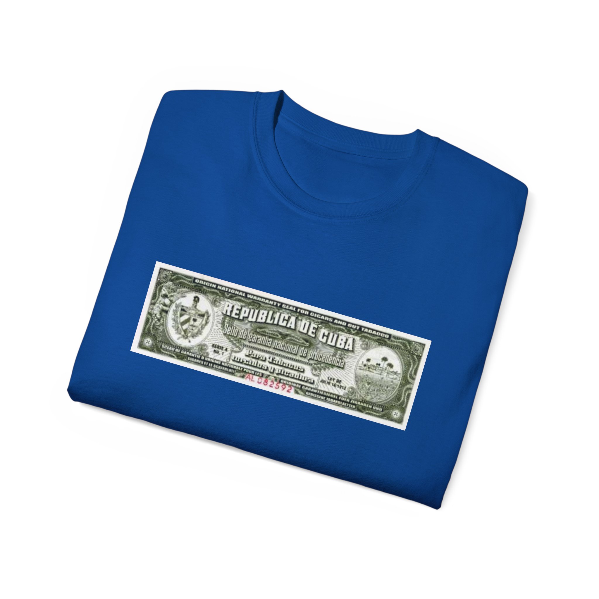 Cuban Cigar Tax Stamp Unisex Ultra Cotton Tee - Image 48