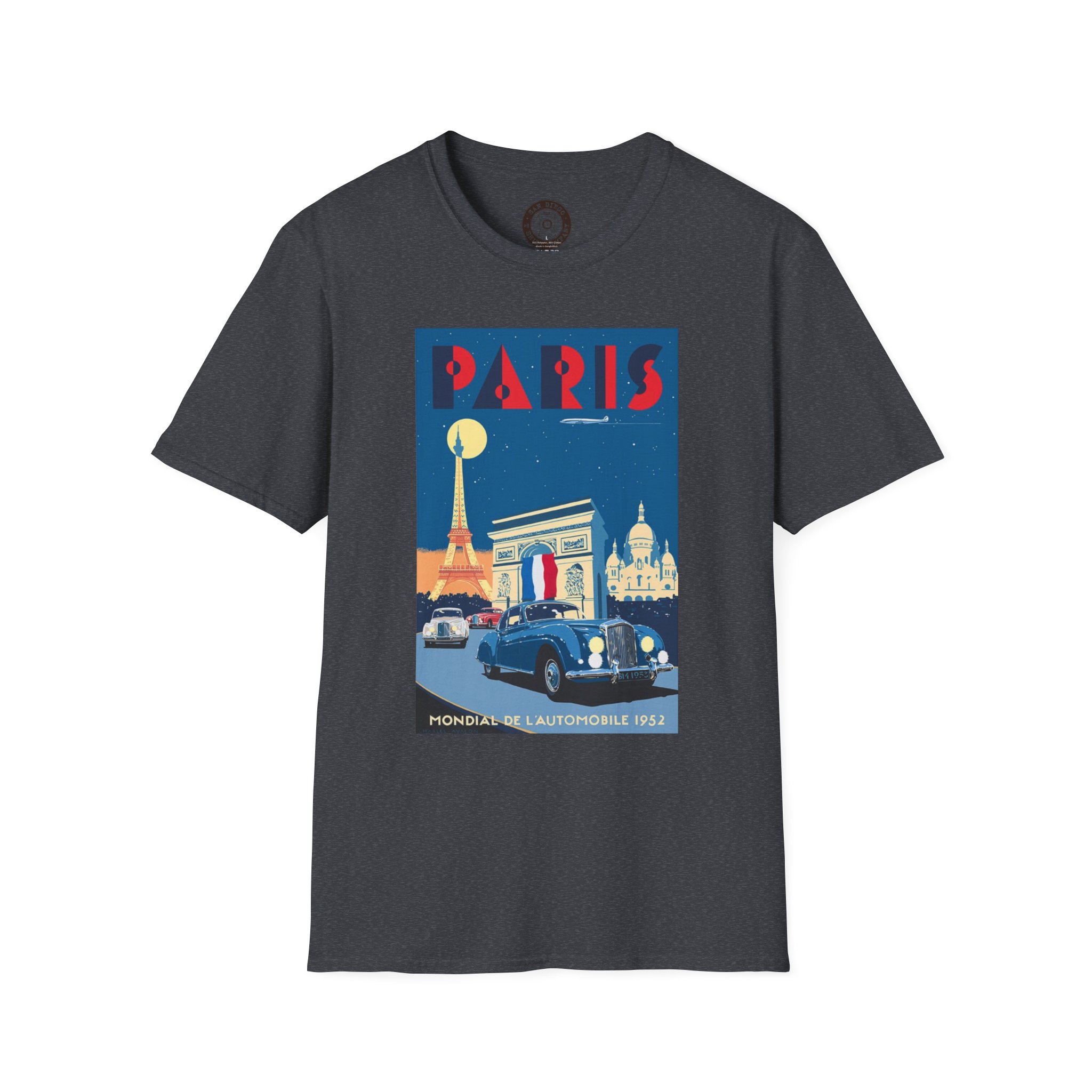 Vintage Paris Travel Poster T-Shirt, Retro Paris Shirt, Travel Gift, Graphic Tee, Unisex Fashion, Parisian Style - Image 37